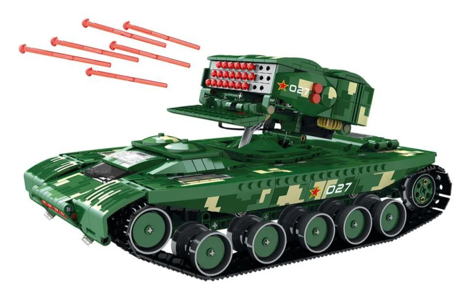 55027 RC Missile Firing Tank 1488pc Construction Set