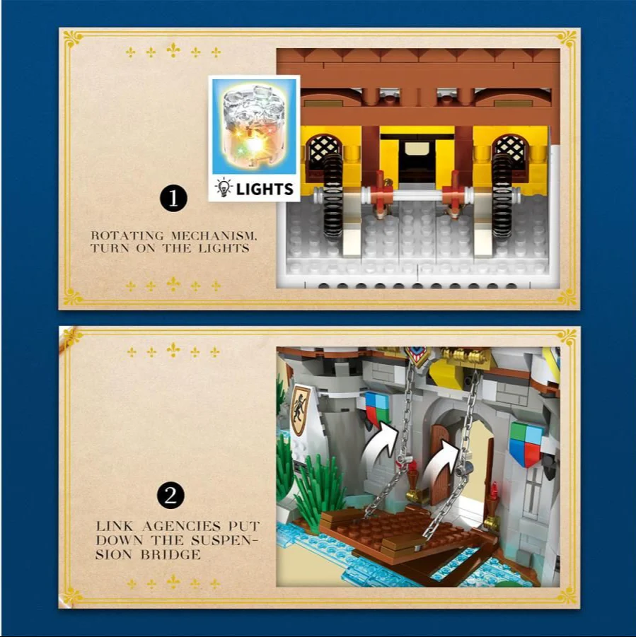 66006A1 Medieval Castle 2722pc Construction Set - Image 3