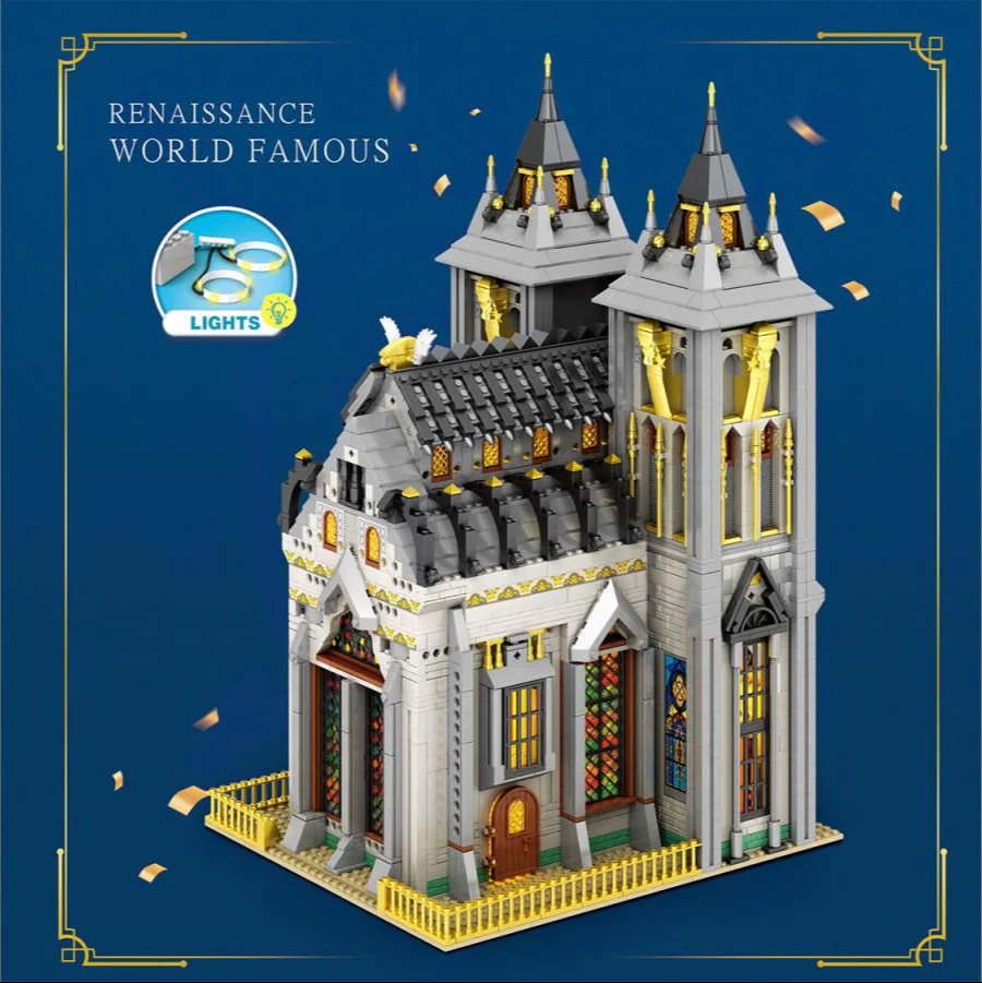 66027 Medieval Church 3468pc Construction Set - Image 2