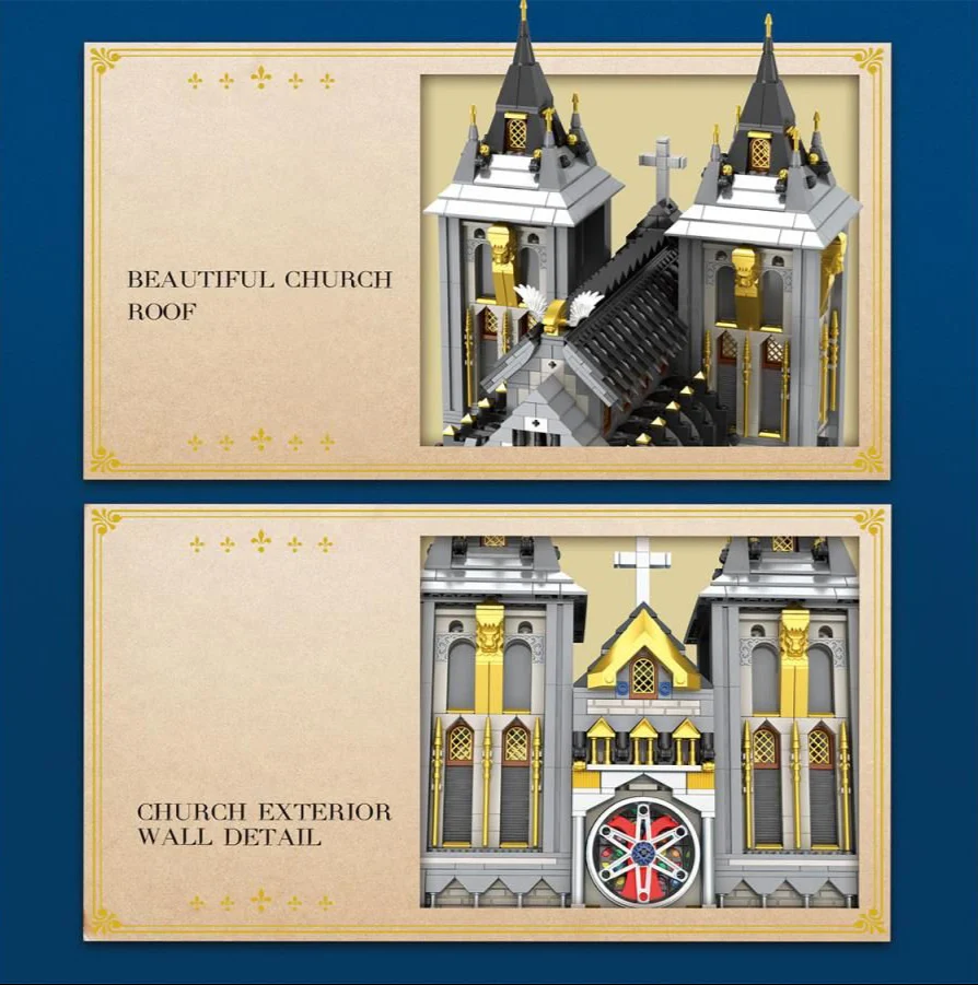 66027 Medieval Church 3468pc Construction Set - Image 5