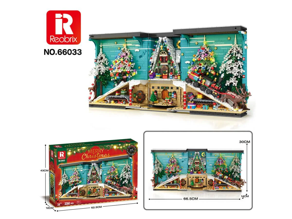 66033 Christmas Book 3260pc Construction Set - Image 6