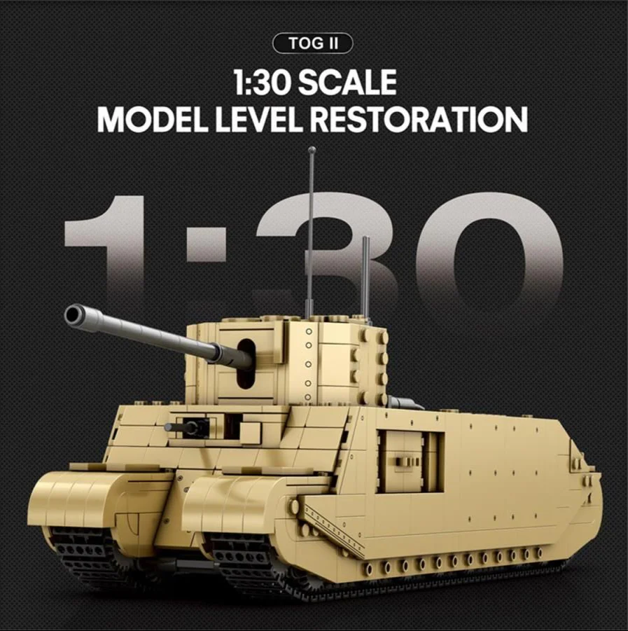 77032 World of Tanks TOG II 1427pc Construction Set - Image 3