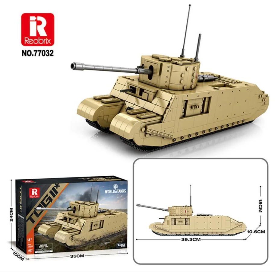 77032 World of Tanks TOG II 1427pc Construction Set - Image 6