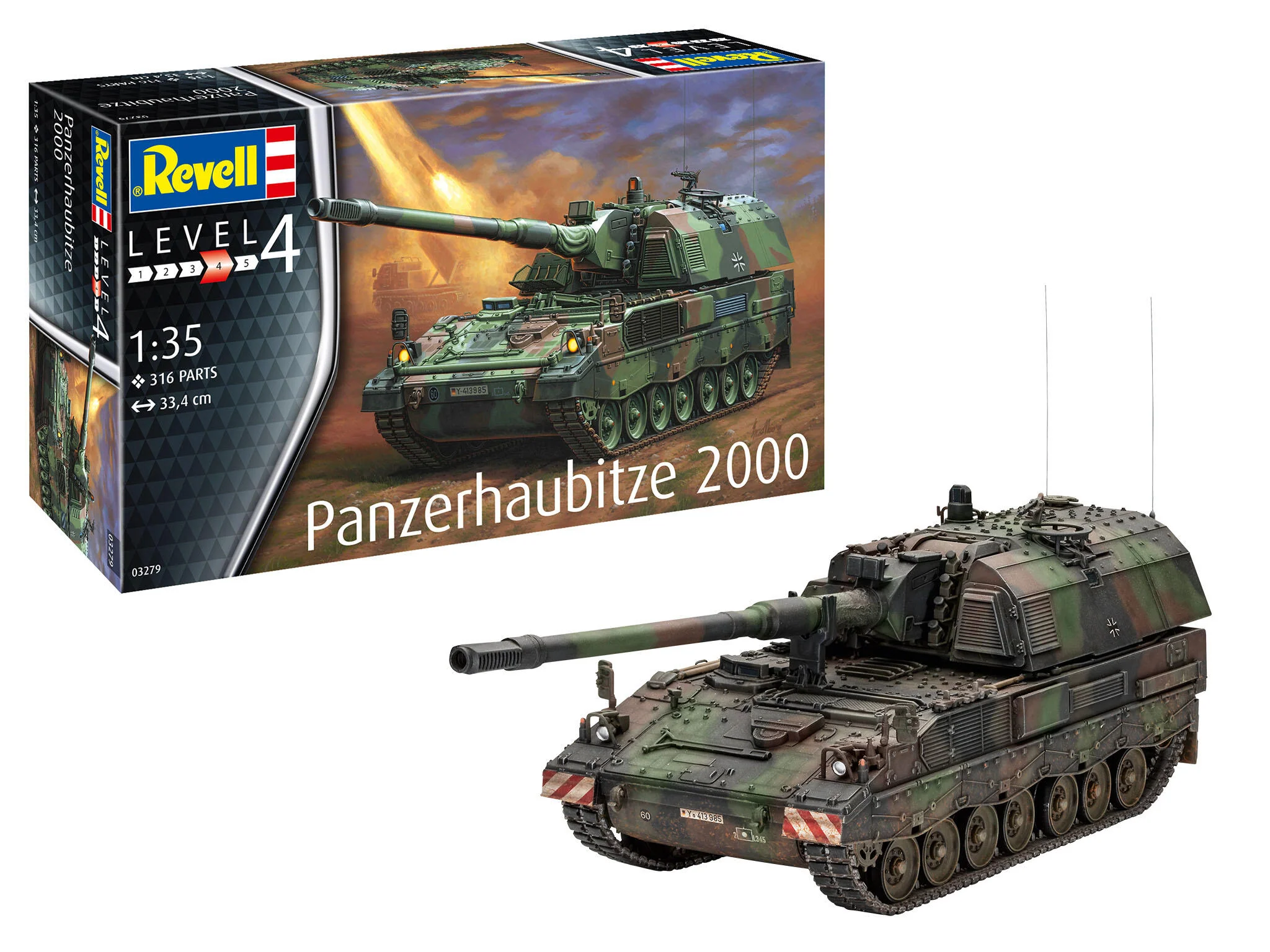 03279 Panzerhaubitze 2000 Model Kit
