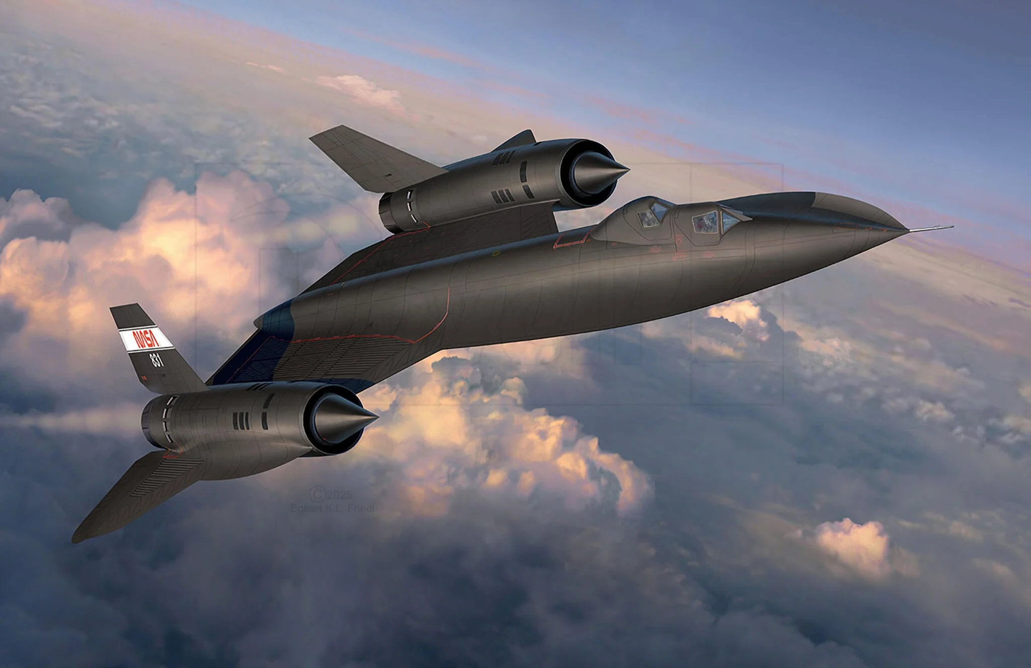 03751 Lockheed SR-71B Blackbird Model Kit