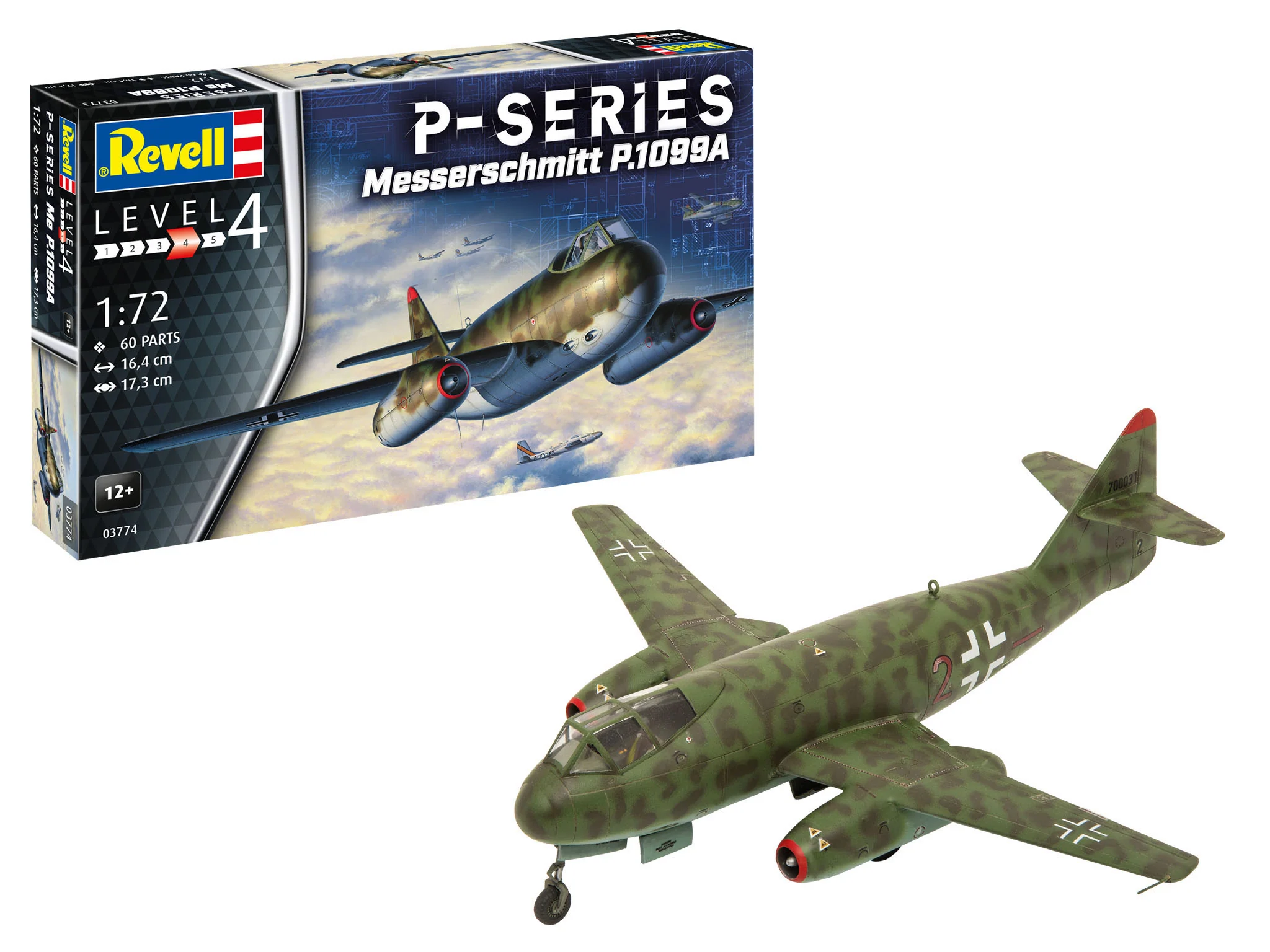 03774 Messerschmitt P.1099A - P-Series Model Kit