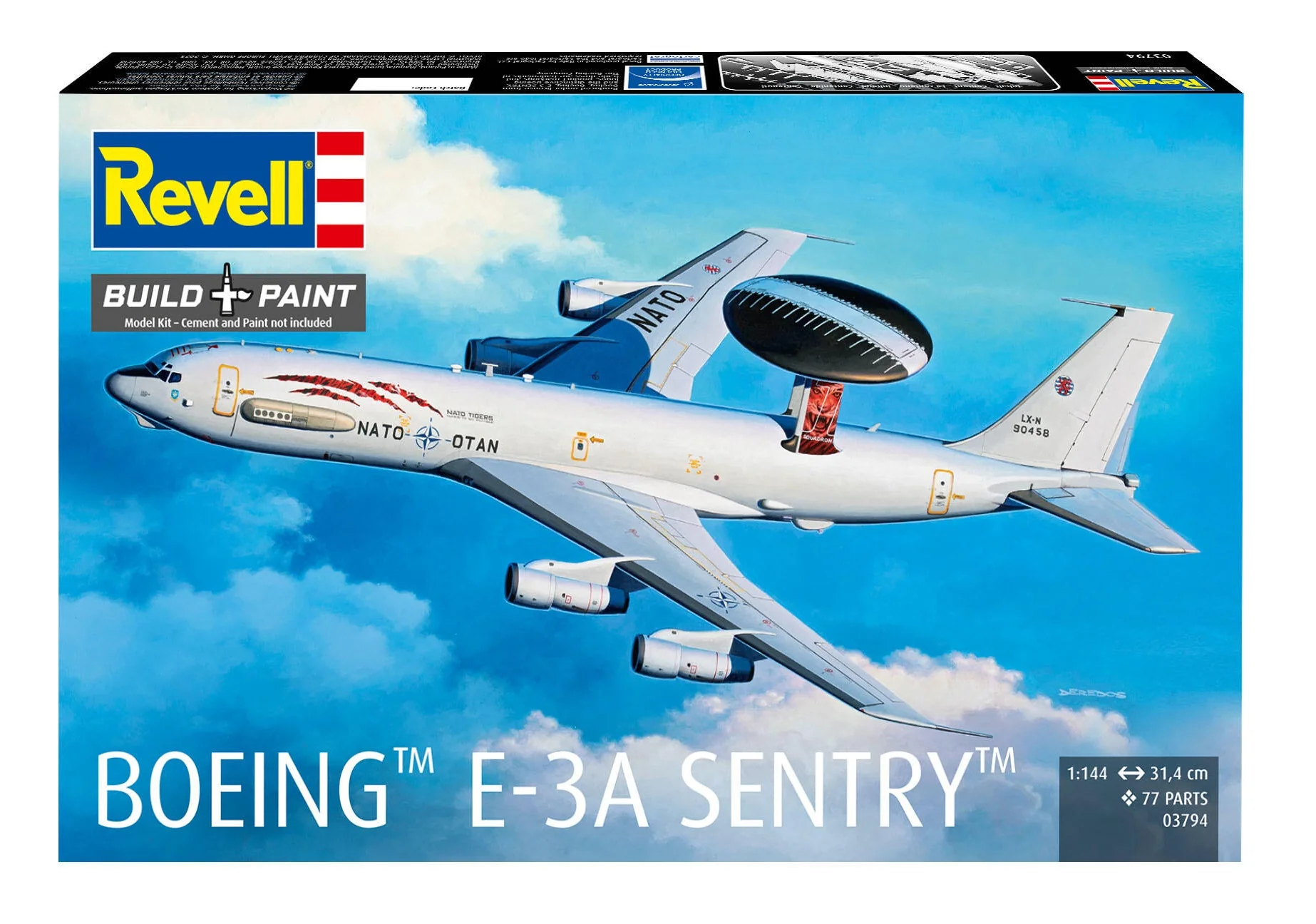 03794 Boeing E-3A Sentry Model Kit - Image 9