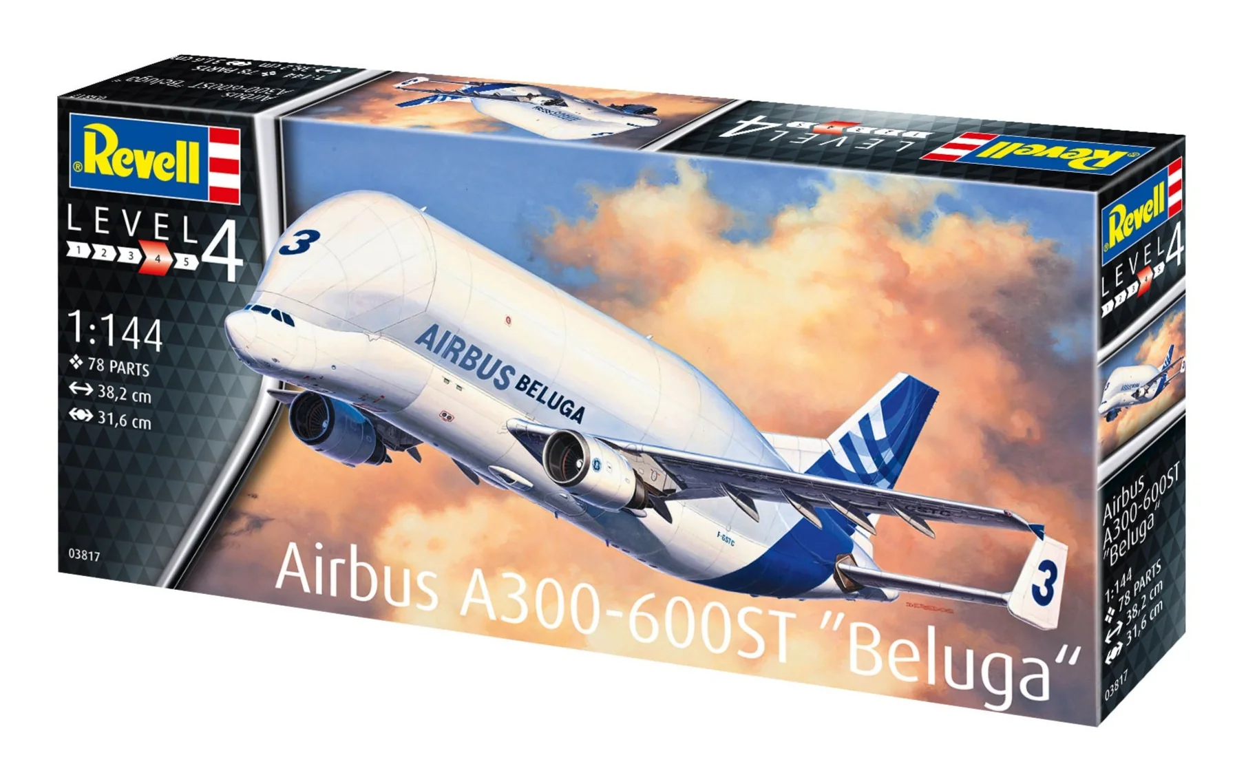 03817 Airbus A300-600ST Beluga (1:144 Scale) Model Kit - Image 7