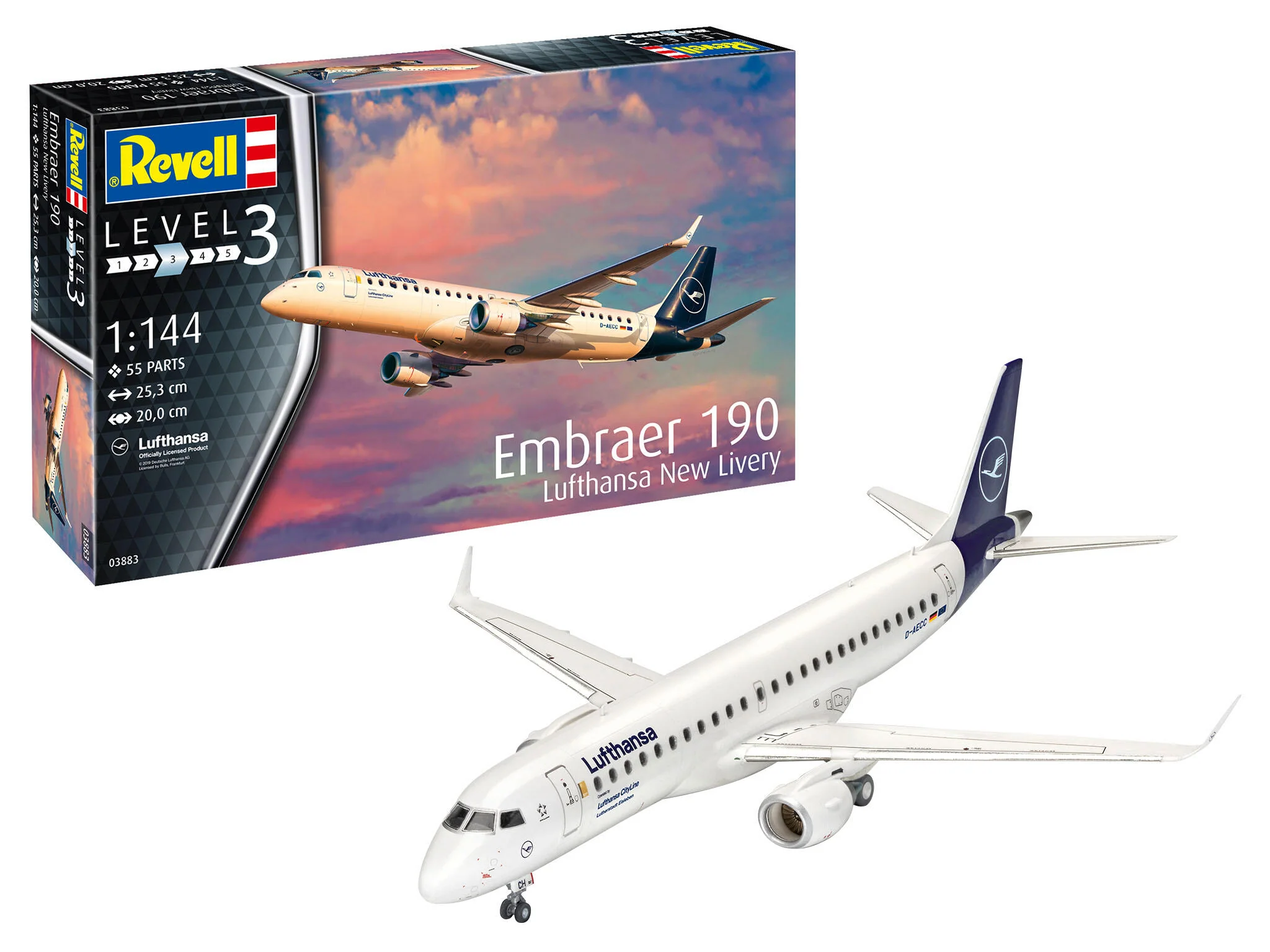 03883 Embraer 190 "Lufthansa" New Livery Model Kit