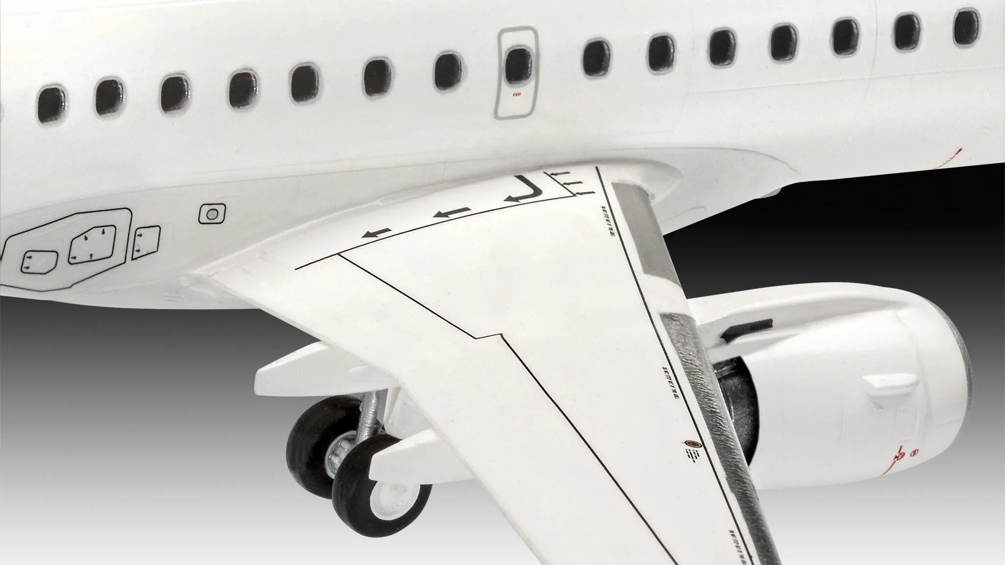 03883 Embraer 190 "Lufthansa" New Livery Model Kit - Image 5