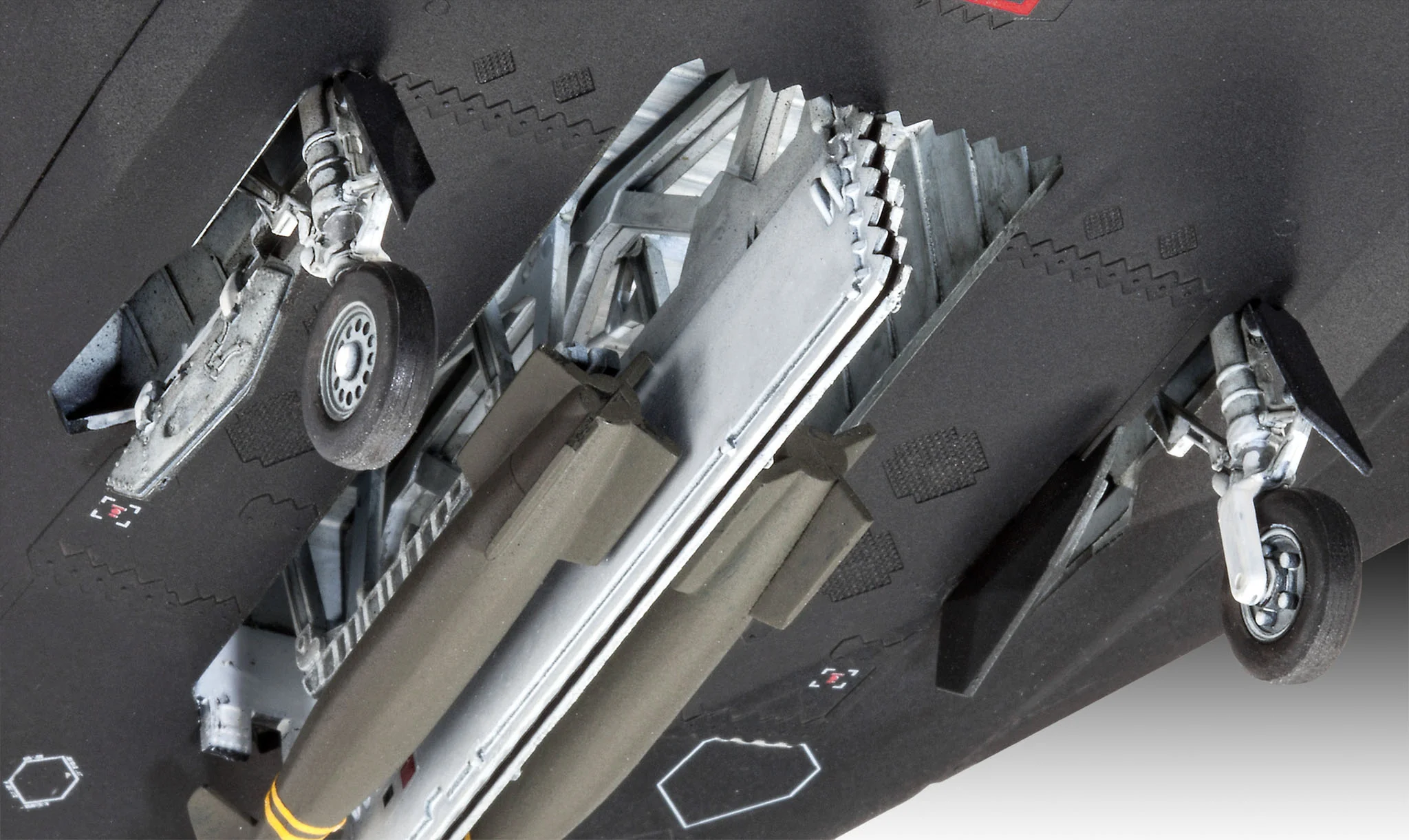 03899 US F-117A Nighthawk (1:72 Scale) Model Kit - Image 6