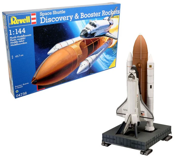 04736 Space Shuttle Discovery + Booster Rockets (1:144 Scale) Model Kit