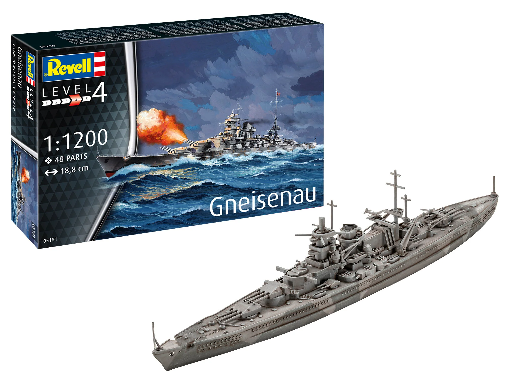 05181 Battleship Gneisenau Model Kit