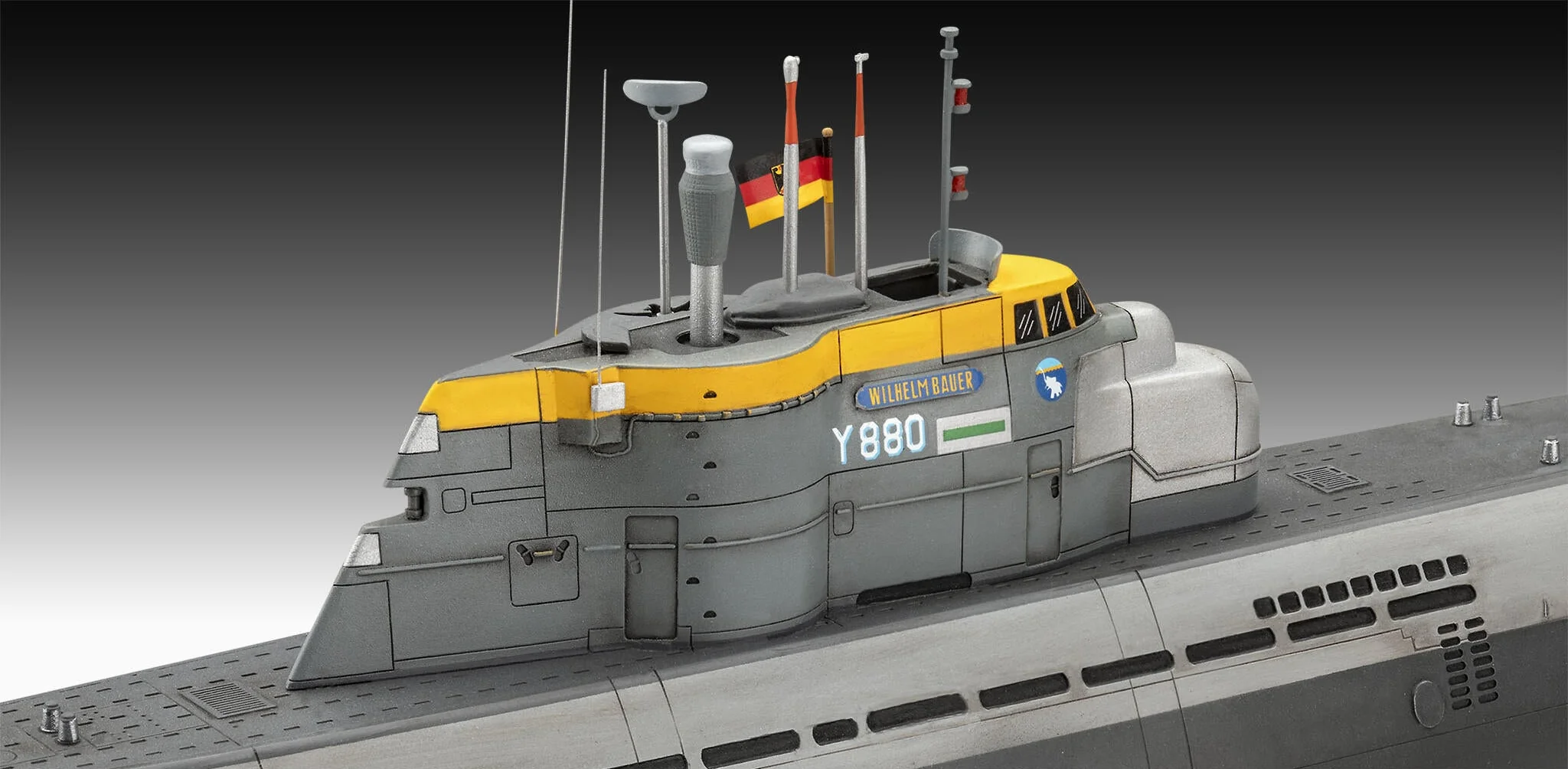 05186 70 years of the German Armed Forces: Wilhelm Bauer, Type 206A, Class2 Model Kit - Image 11