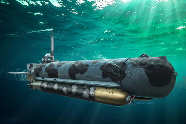 05187 German Midget Submarine Type Molch Model Kit - Image 4