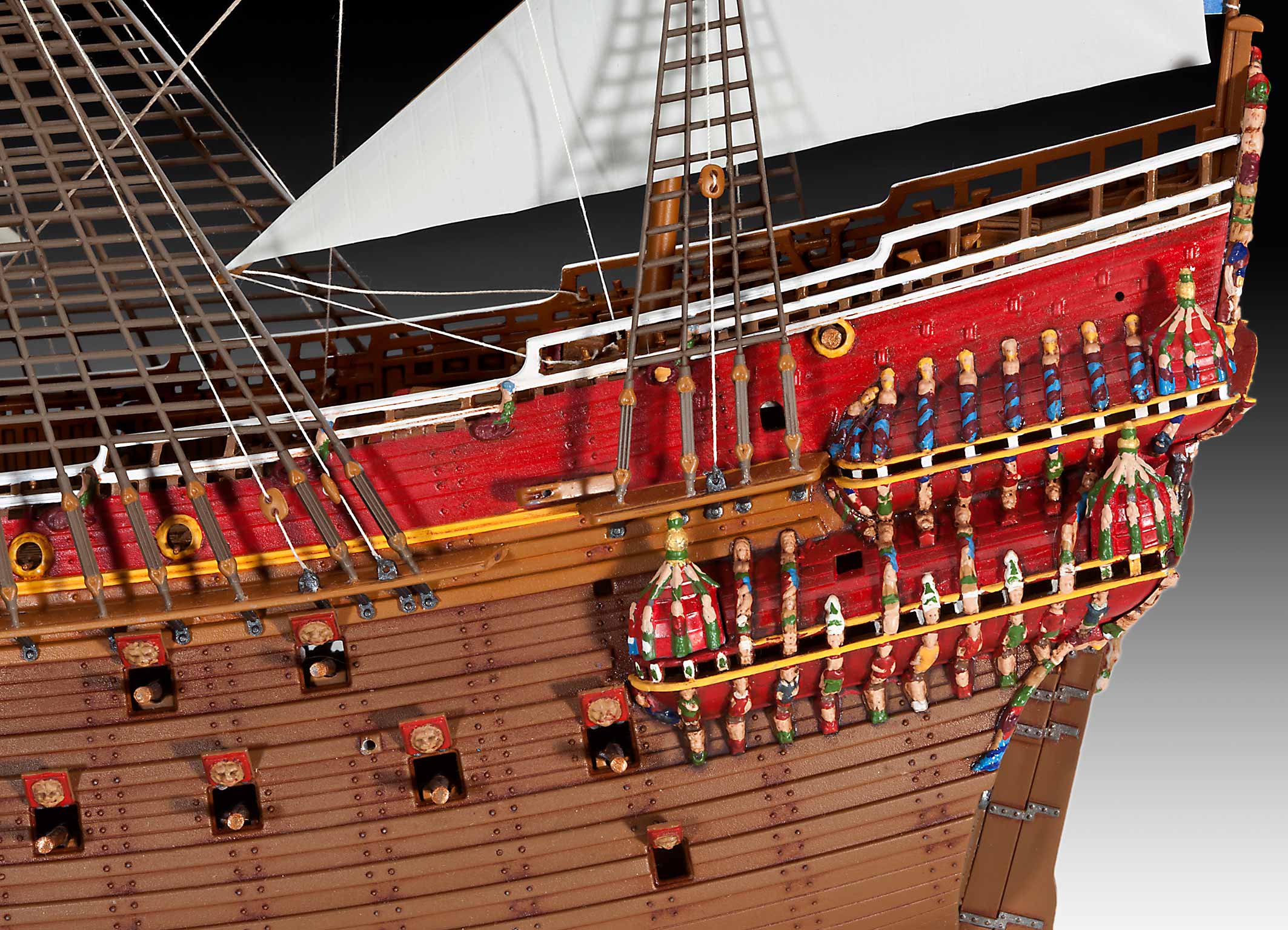 05414 Swedish Regal Warship "Vasa" Model Kit - Image 9