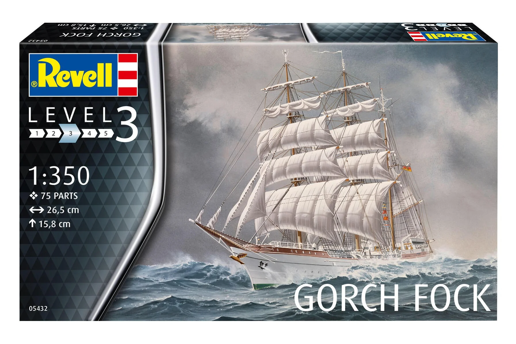 05432 Gorch Fock Model Kit - Image 6