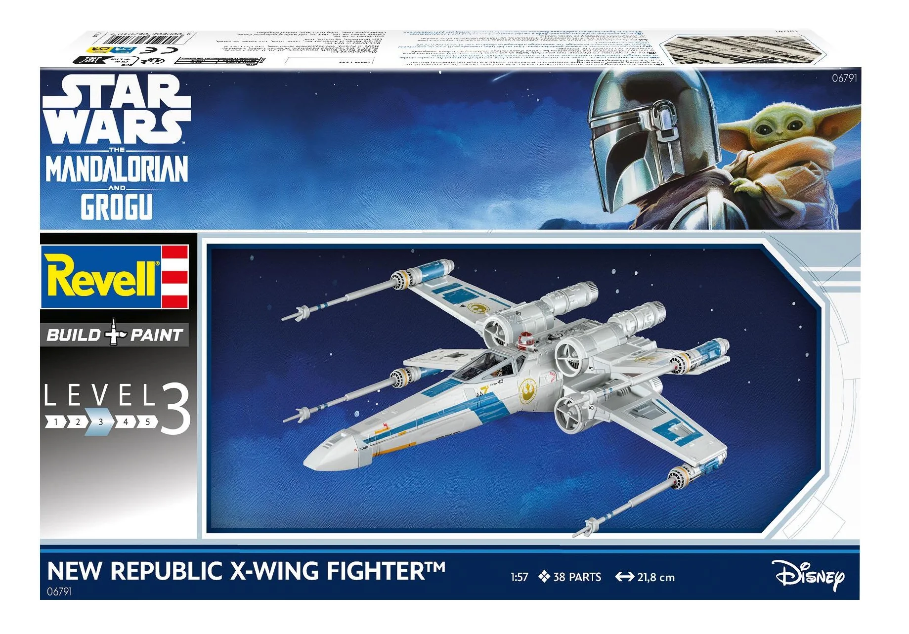 06791 The Mandalorian: New Republic X-Wing Fighter Revell Model Kit - Image 7