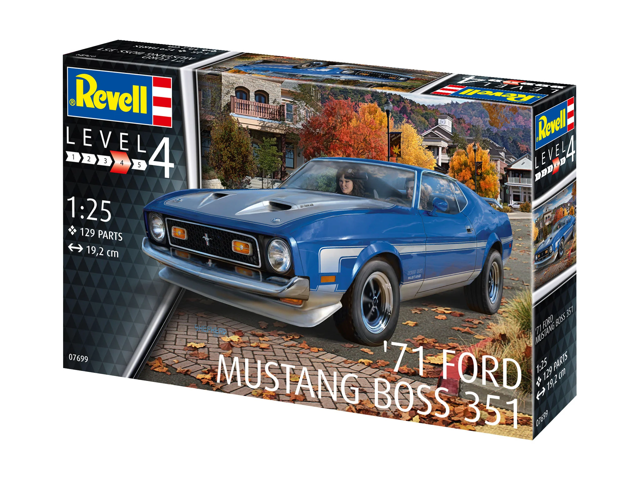 07699 71 Ford Mustang Boss 351 (1:25 Scale) Model Kit - Image 7