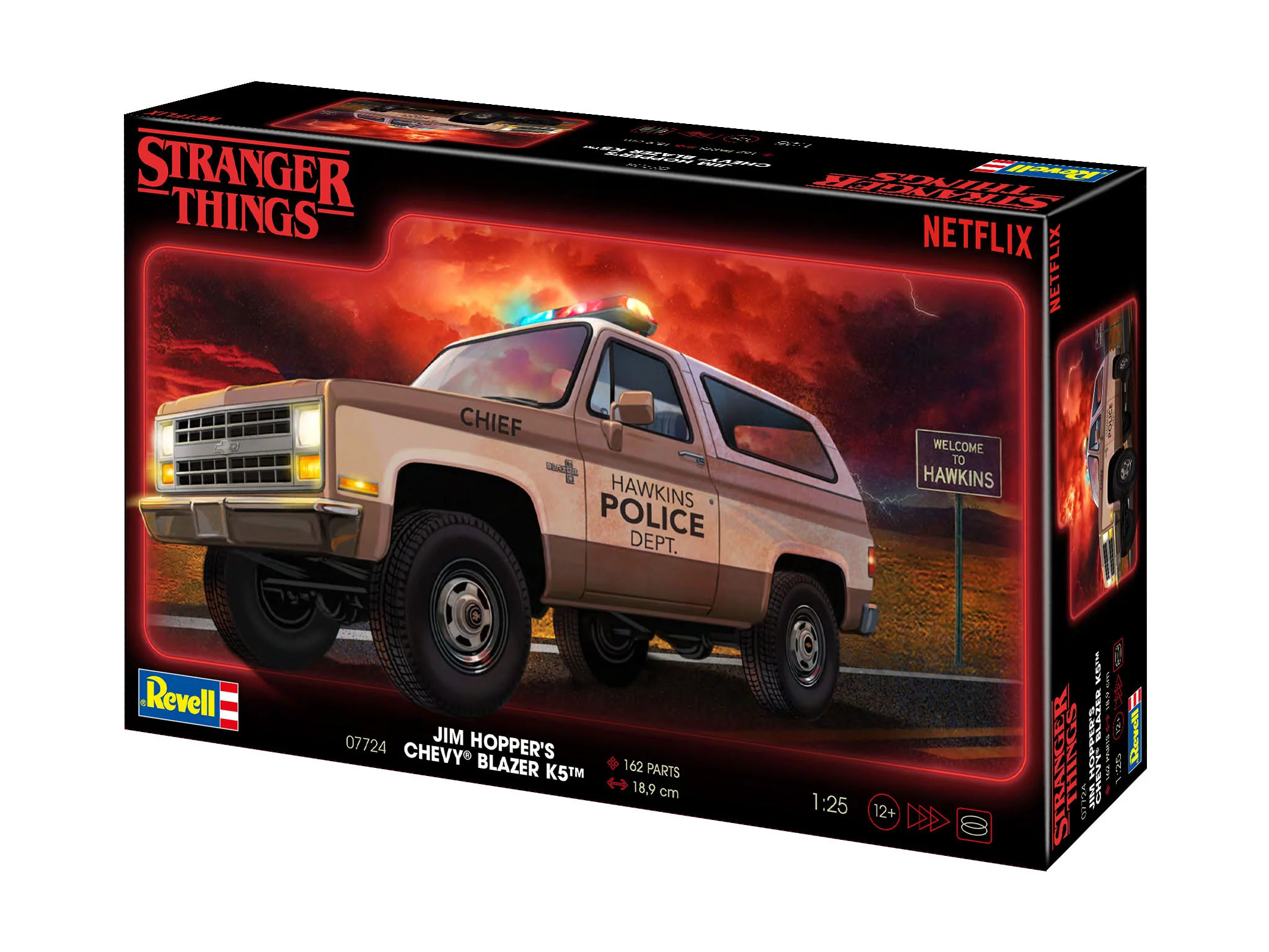 07724 1985 Chevrolet K5 Blazer: Stranger Things Model Kit - Image 8