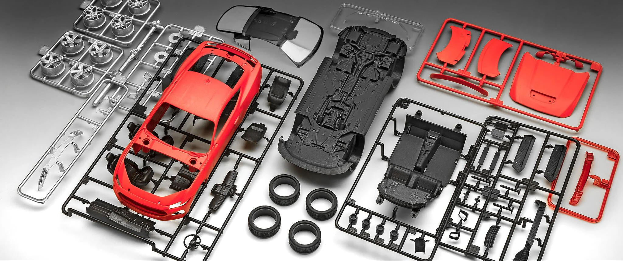 07743 2024 Ford Mustang GT (easy-click) Model Kit - Image 7