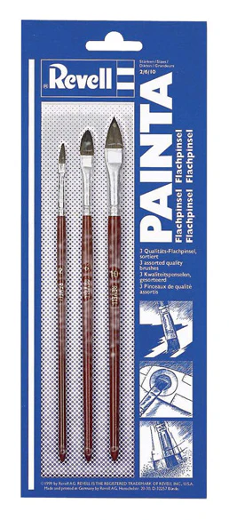 29610 Revell "Painta" Flat Brush Set - Size 2, 6 & 10