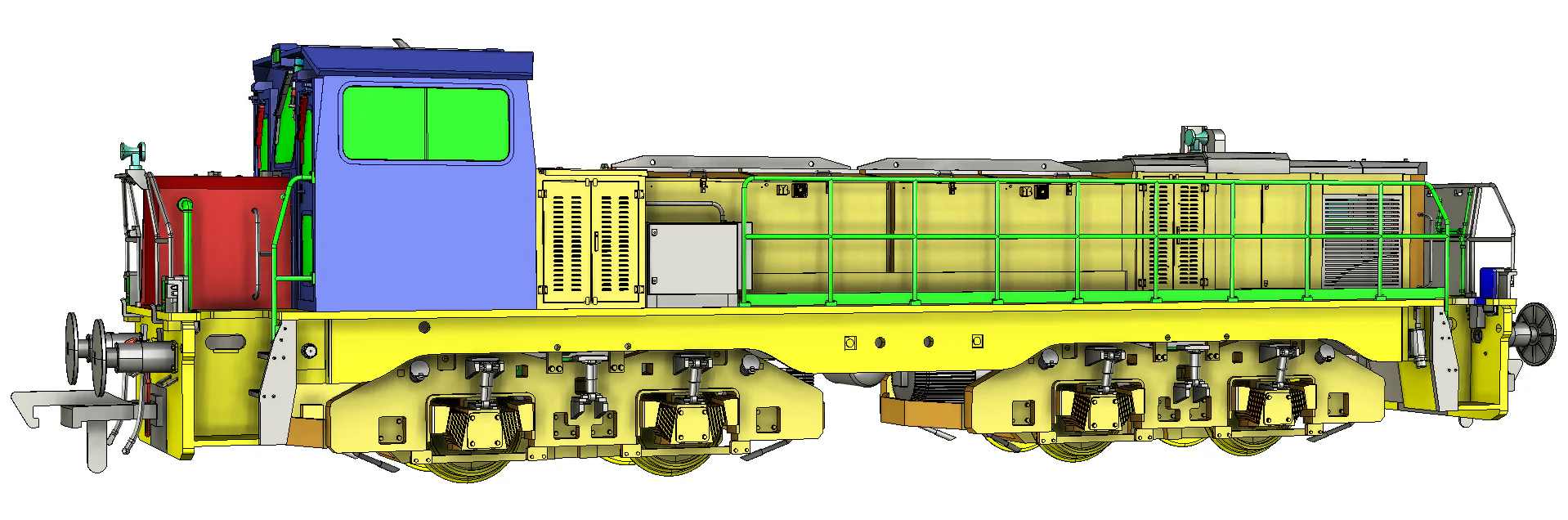 RT-CBD80-SE-A-SF Clayton Class 18 / CBD80 Sellafield Ltd Hybrid Battery Diesel Locomotive No.1 (Version A) DCC Sound - Image 12