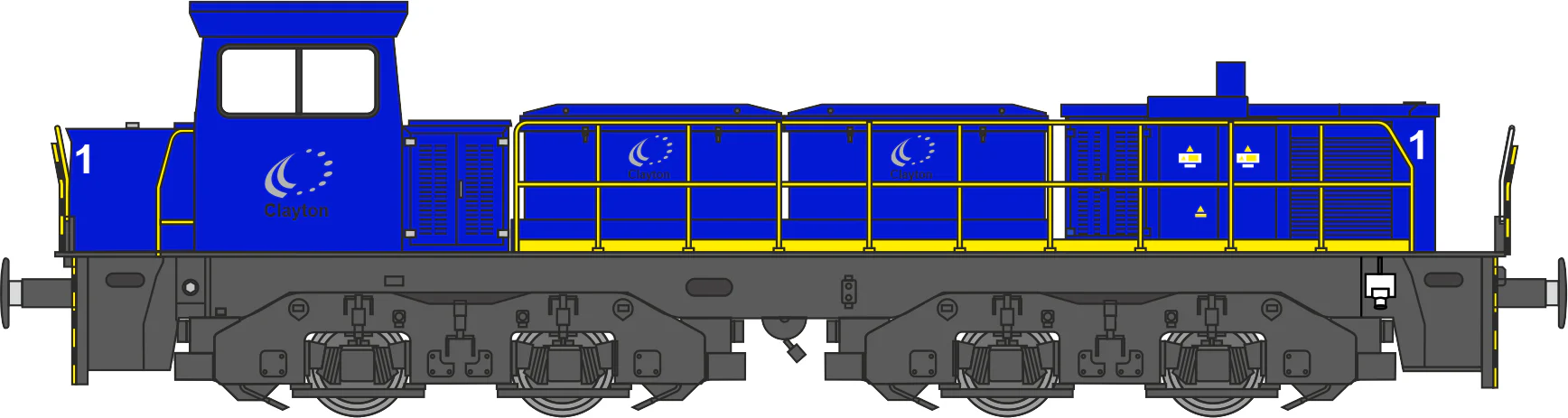 RT-CBD80-SE-A-SF Clayton Class 18 / CBD80 Sellafield Ltd Hybrid Battery Diesel Locomotive No.1 (Version A) DCC Sound - Image 6