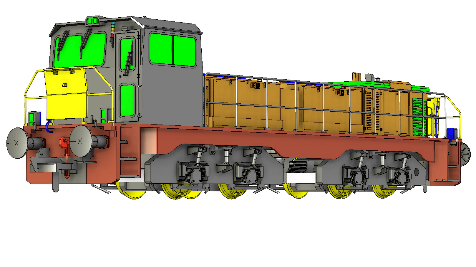RT-CBD90-TS-B Clayton Class 18 / CBD90 Tata Steel Hybrid Battery Diesel Locomotive No.932 (Version B) - Image 11