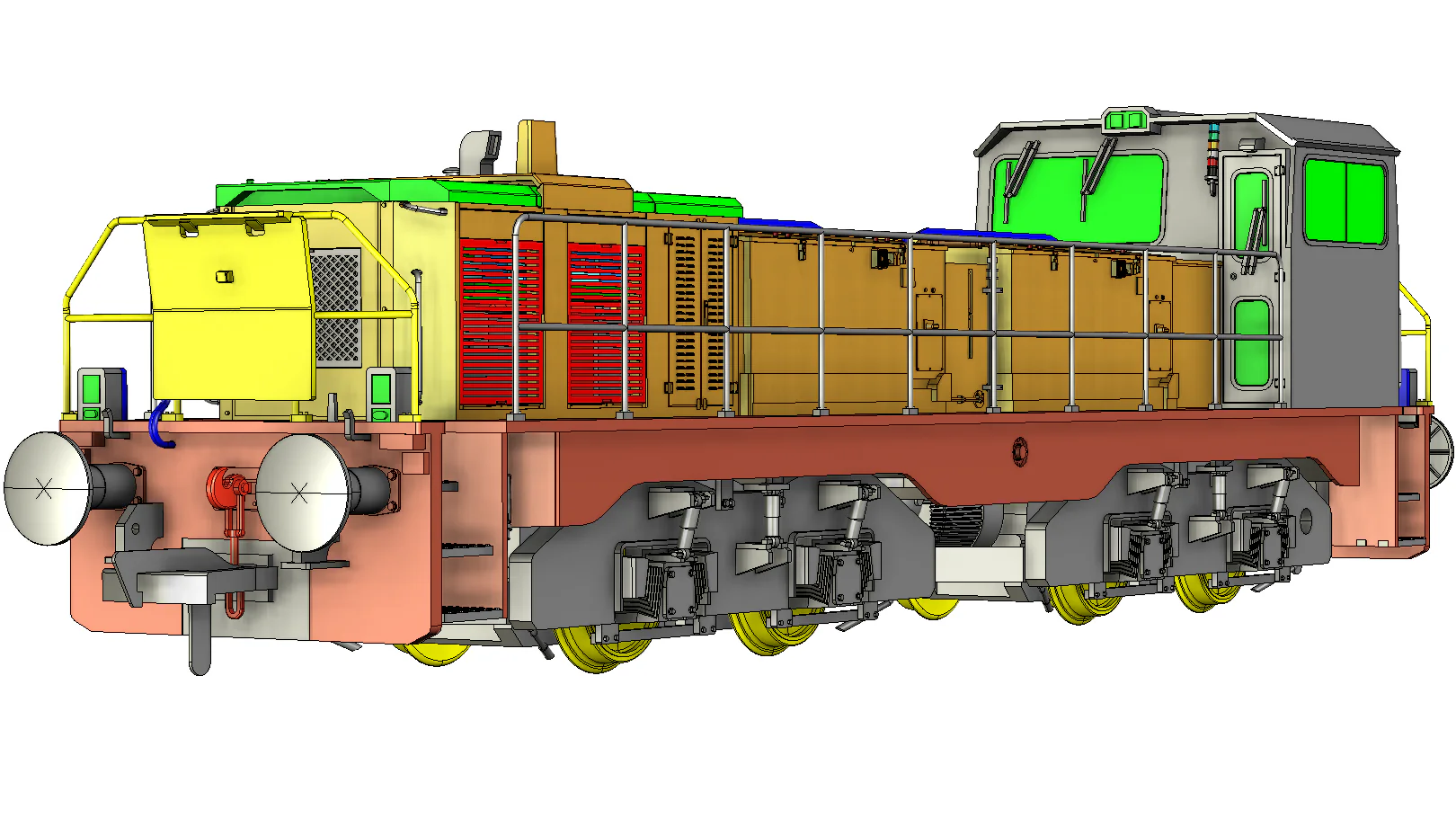 RT-CBD90-TS-B Clayton Class 18 / CBD90 Tata Steel Hybrid Battery Diesel Locomotive No.932 (Version B) - Image 12
