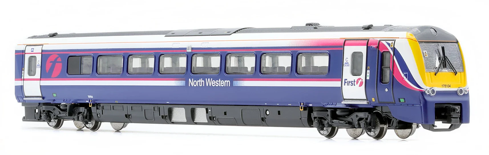 RT-N-175-FNW-101A Class 175 - First North Western 'Barbie' livery (N/2mm) 3-car DMU - Image 2