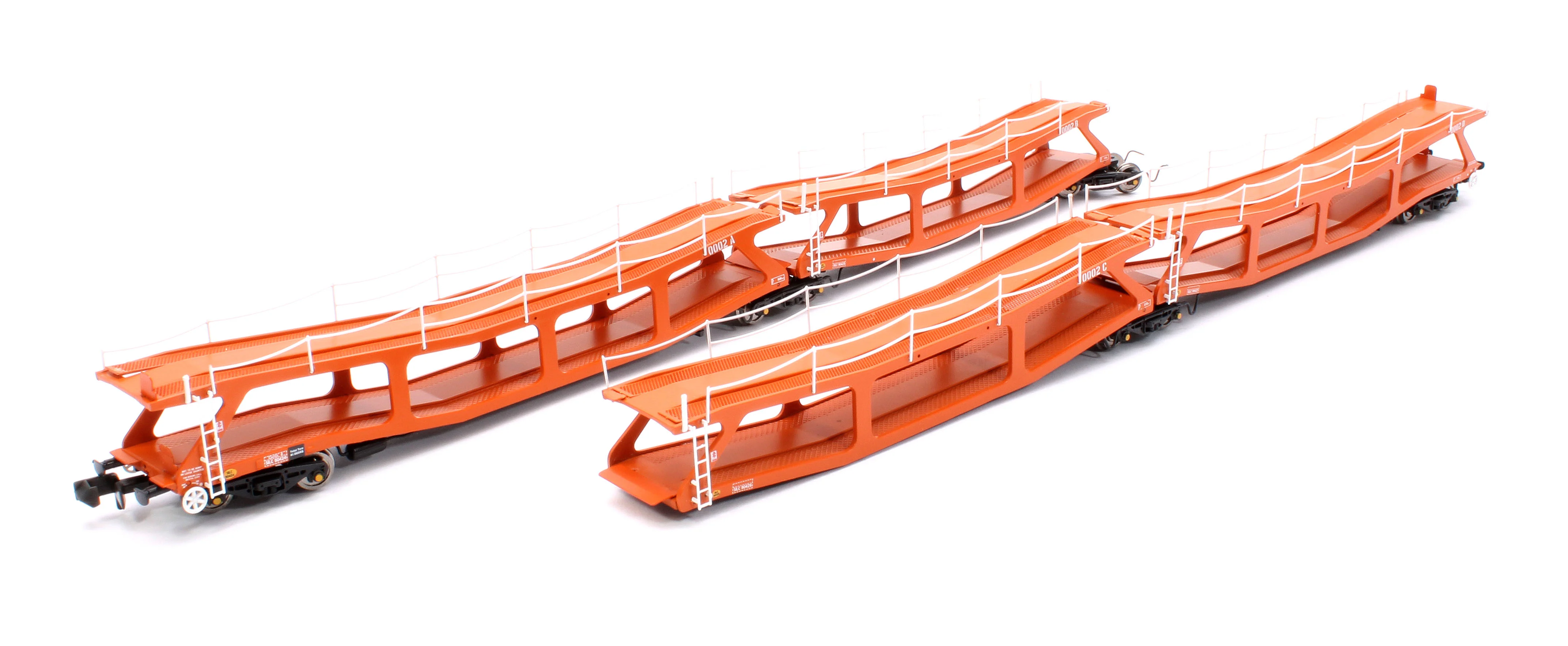 RT-N-CAR4-103A Quad Set Cartic-4 Car Carrier - Silcock and Collings Orange (Set A)