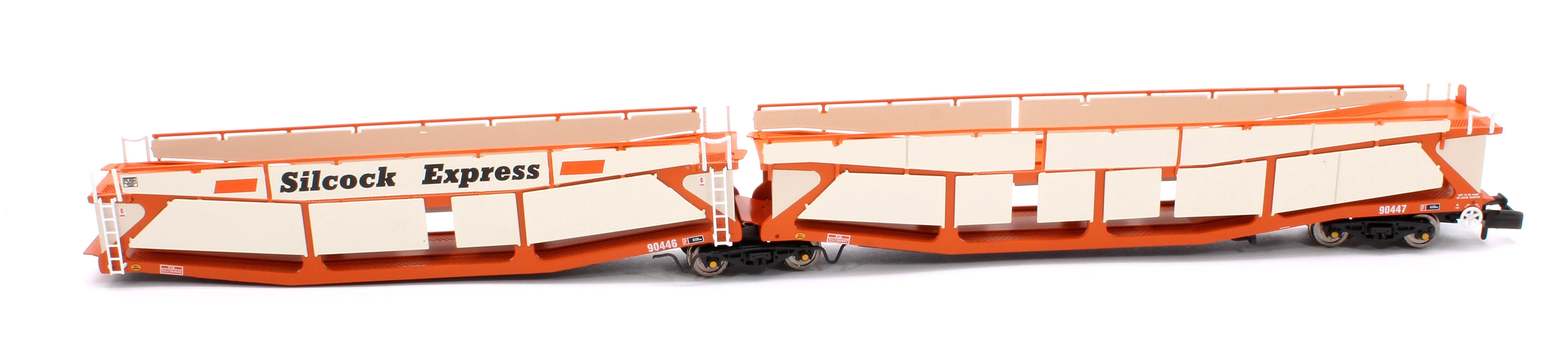 RT-N-CAR4-114B Quad Set Cartic-4 Car Carrier - Silcock Express Livery with Side Screens (Set B) - Image 6