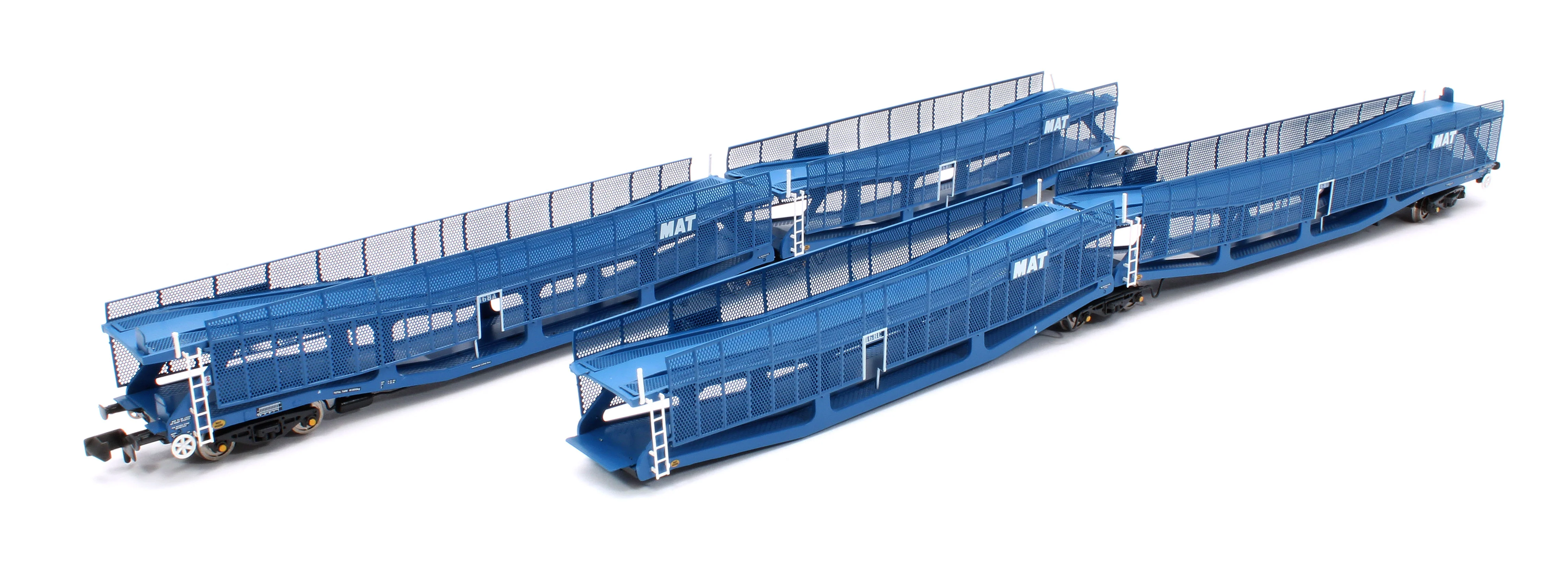 RT-N-CAR4-136A Quad Set Cartic-4 Car Carrier - MAT Blue with Mesh Screens (Set A)