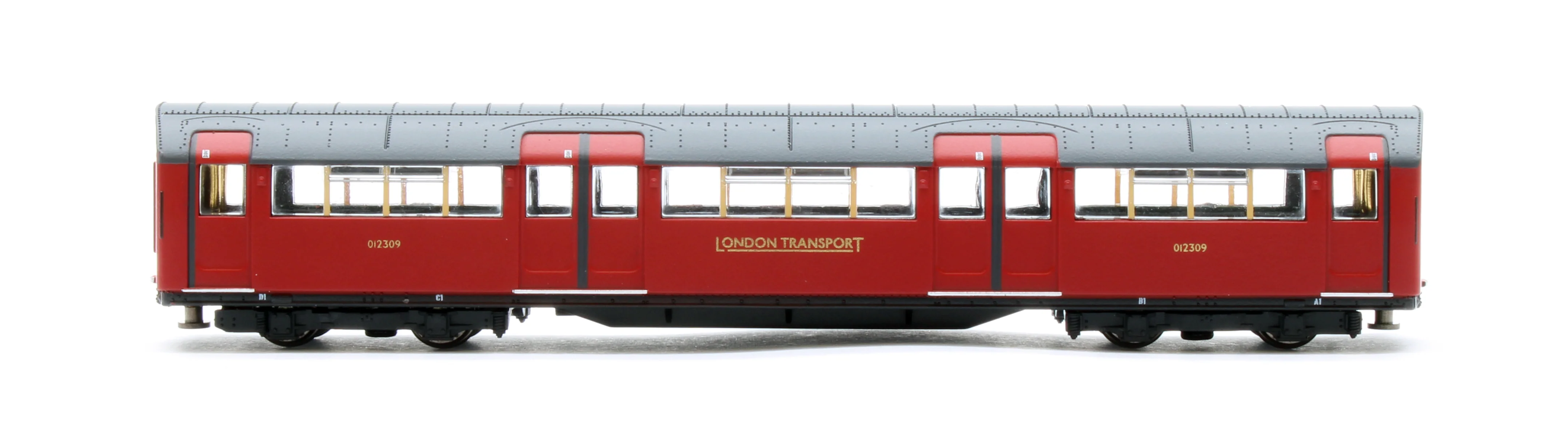RT-N-LU1938-MAR301C 1938 Tube Stock - London Transport (Gold Branding) Maroon “Rail Red” (Cream Window Bars) Set C (Northern & Bakerloo Line) 3-Car EMU - Image 10