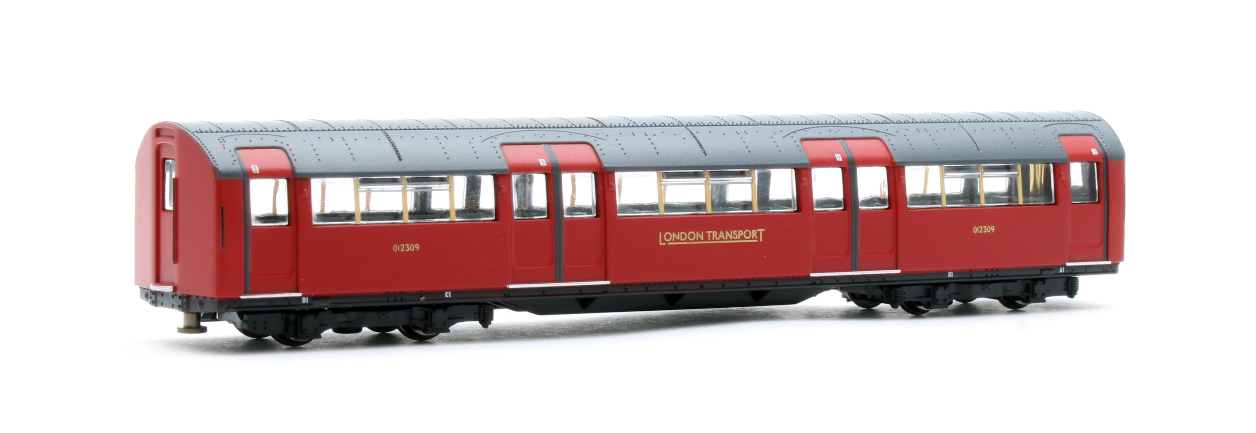 RT-N-LU1938-MAR301C 1938 Tube Stock - London Transport (Gold Branding) Maroon “Rail Red” (Cream Window Bars) Set C (Northern & Bakerloo Line) 3-Car EMU - Image 9