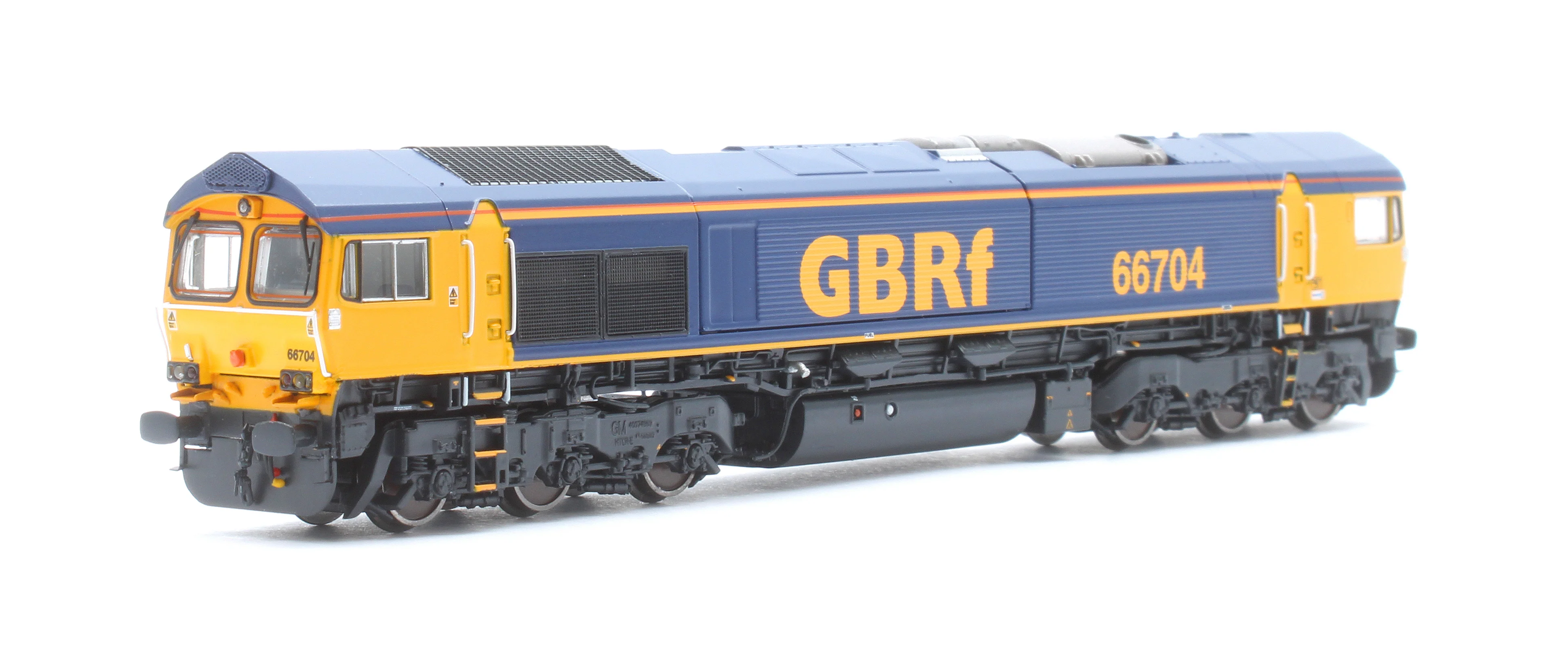 RT-N66-GBO-704DCC Class 66 66704 GBRf Original Livery Diesel Locomotive - DCC Sound
