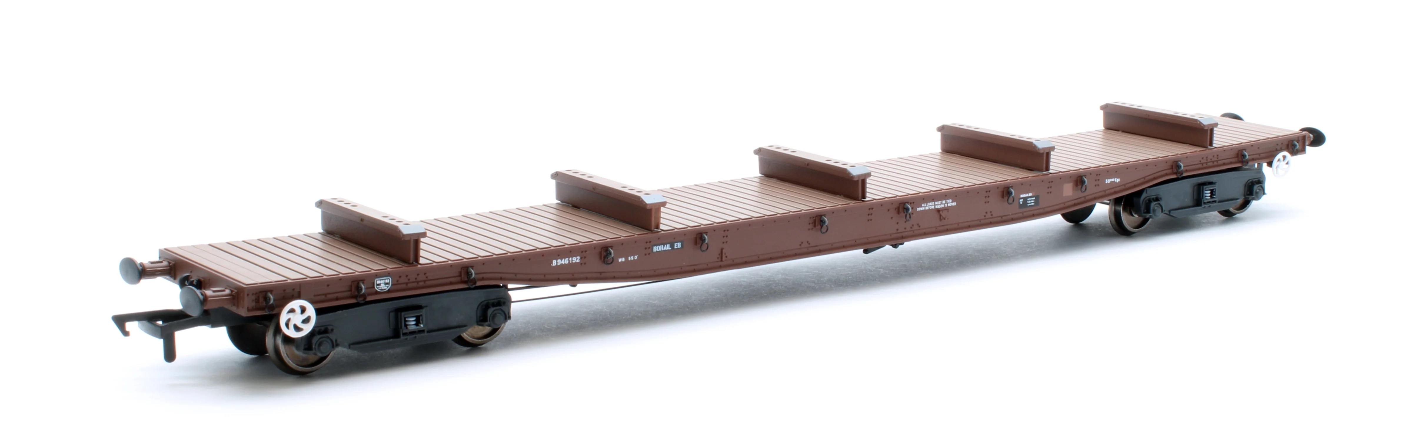 RT-OO-BRV-401 Borail EB Bauxite Livery with 5 Bolsters No. B946189 and B946192 - Twin Pack - Image 2