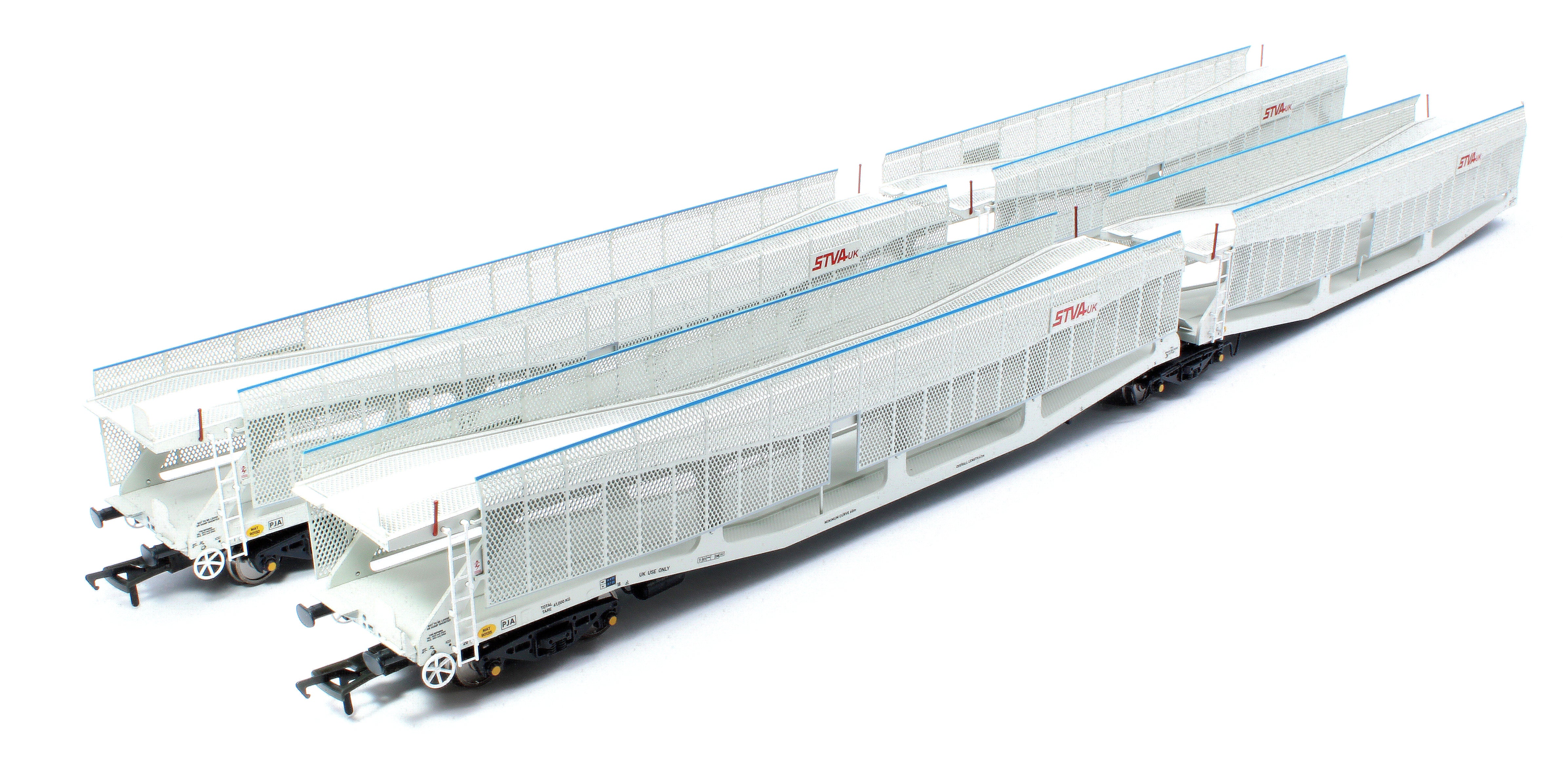 RT-OO-CAR4-437B Quad set Cartic-4 car carrier - STVA light grey with mesh screens (set B)