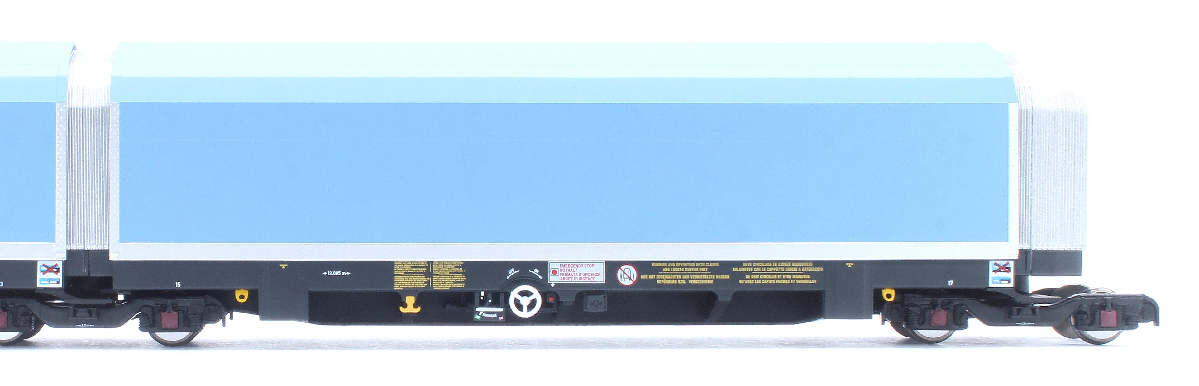 RT-OO-WIA-402B OO/4mm 5-car Arbel WIA car carrier plain blue. Wagon 85 70 4971 044-8 - Image 9