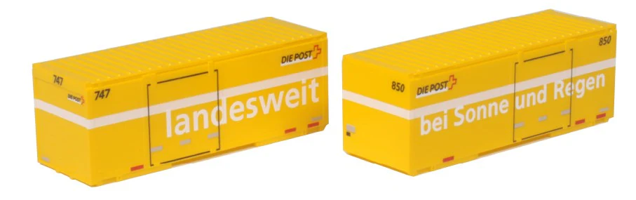 23-591A RhB Swiss Post Container Set (2)