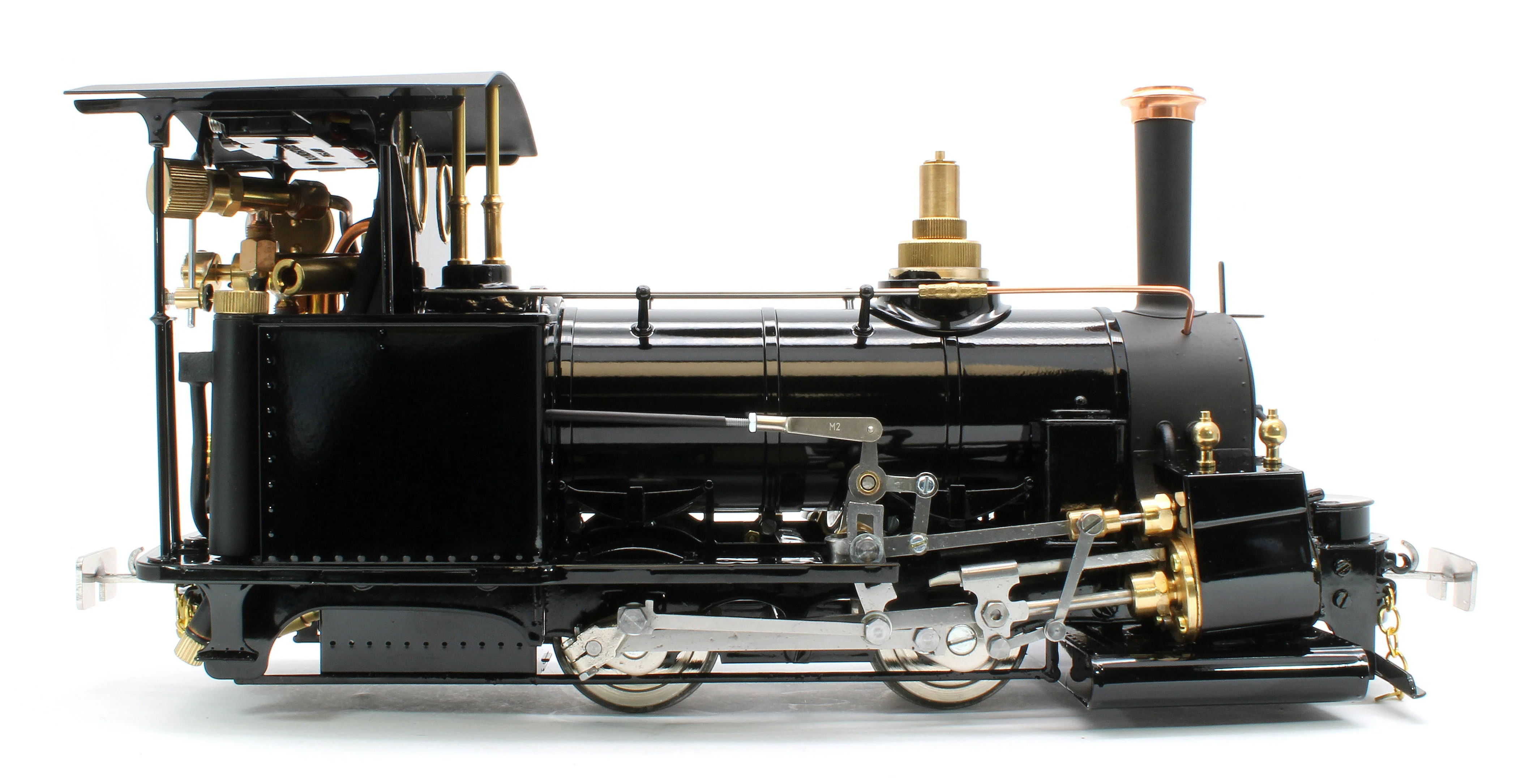 DAC-BLACK-NI Class A 0-4-0 'Darjeeling' Black (Radio Control, Uninsulated Wheels) Steam Locomotive - Image 6