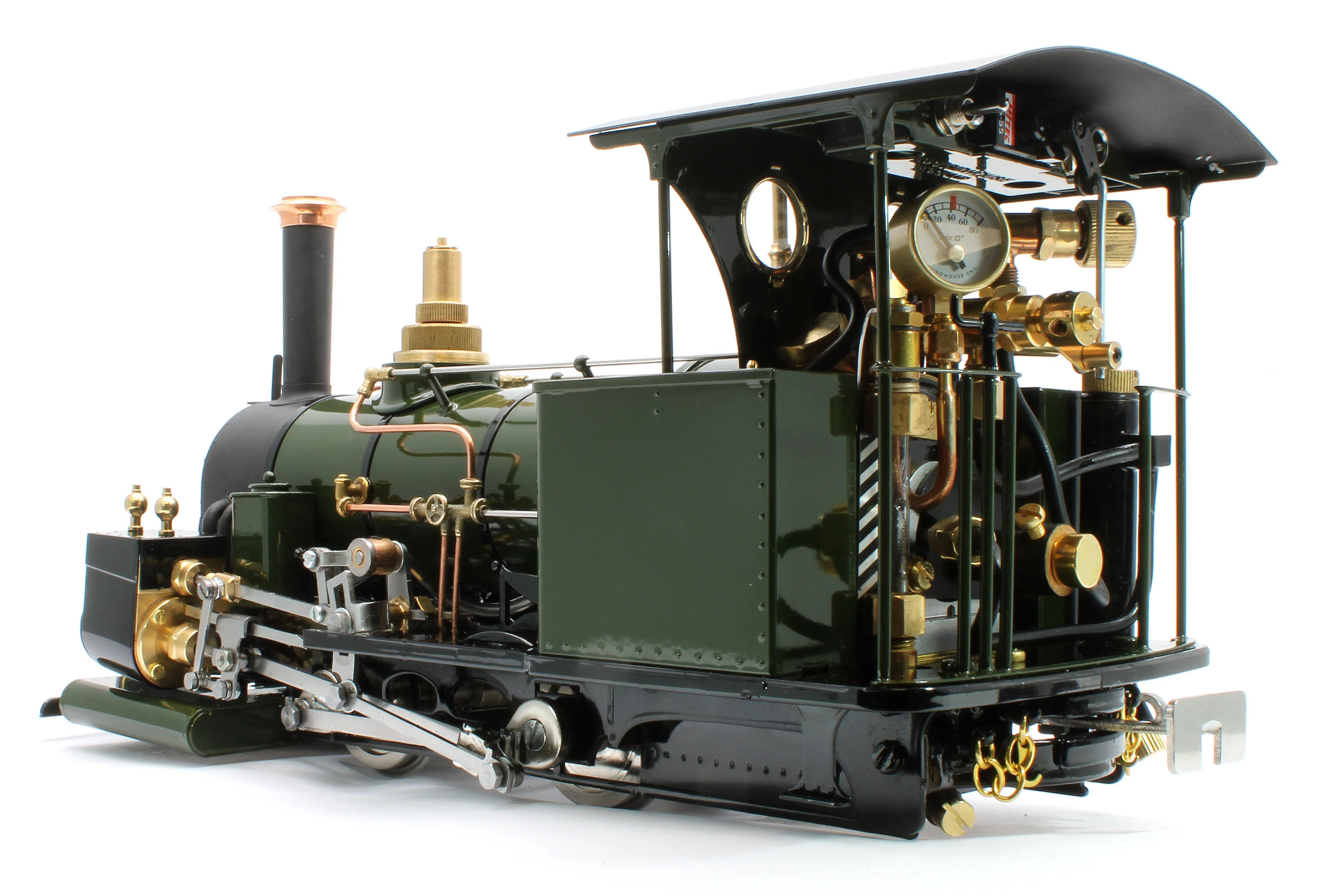 DAC-BRONZEGREEN-NI Class A 0-4-0 'Darjeeling' Deep Bronze Green (Radio Control, Uninsulated Wheels) Steam Locomotive - Image 3