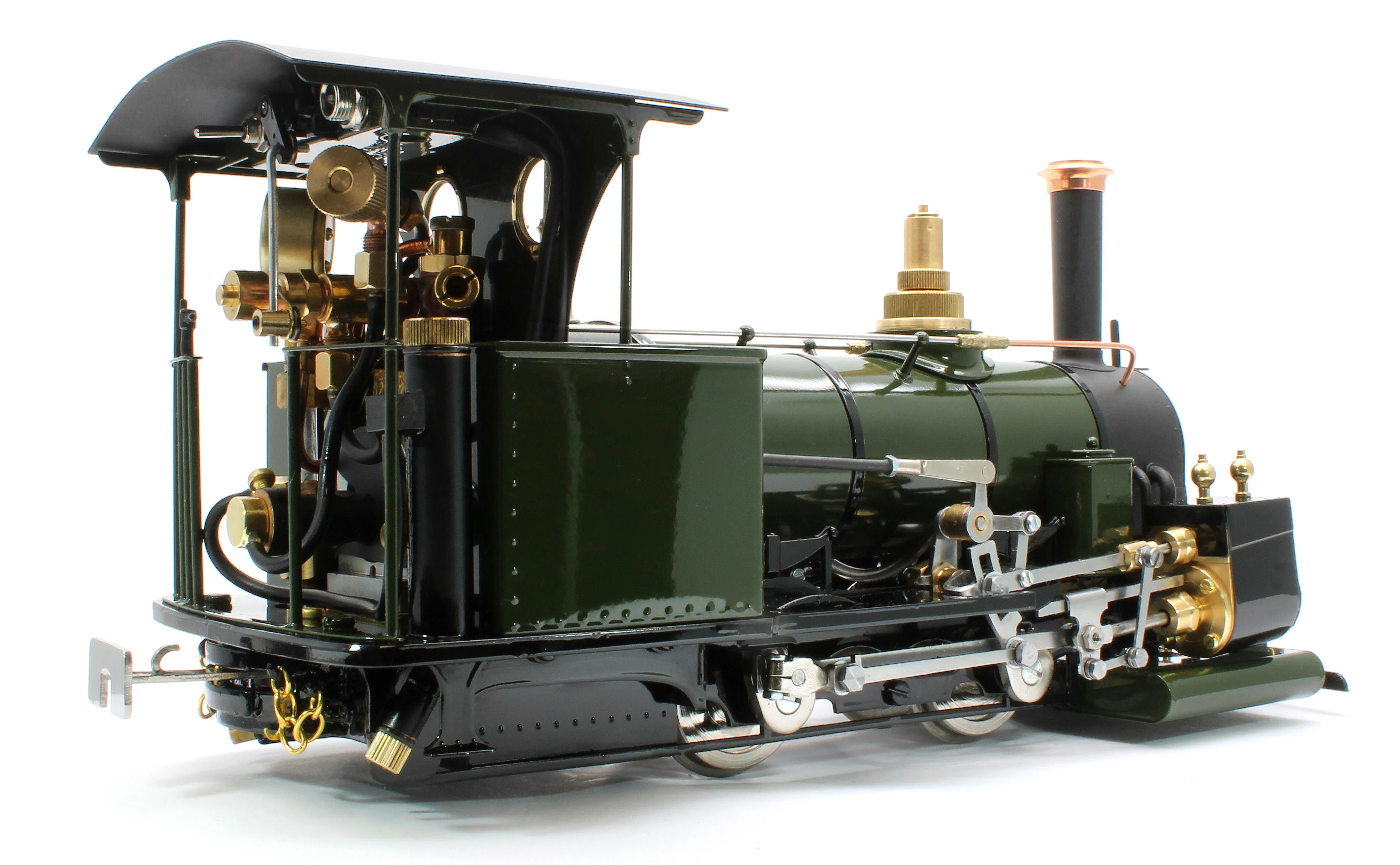 DAC-BRONZEGREEN-NI Class A 0-4-0 'Darjeeling' Deep Bronze Green (Radio Control, Uninsulated Wheels) Steam Locomotive - Image 5