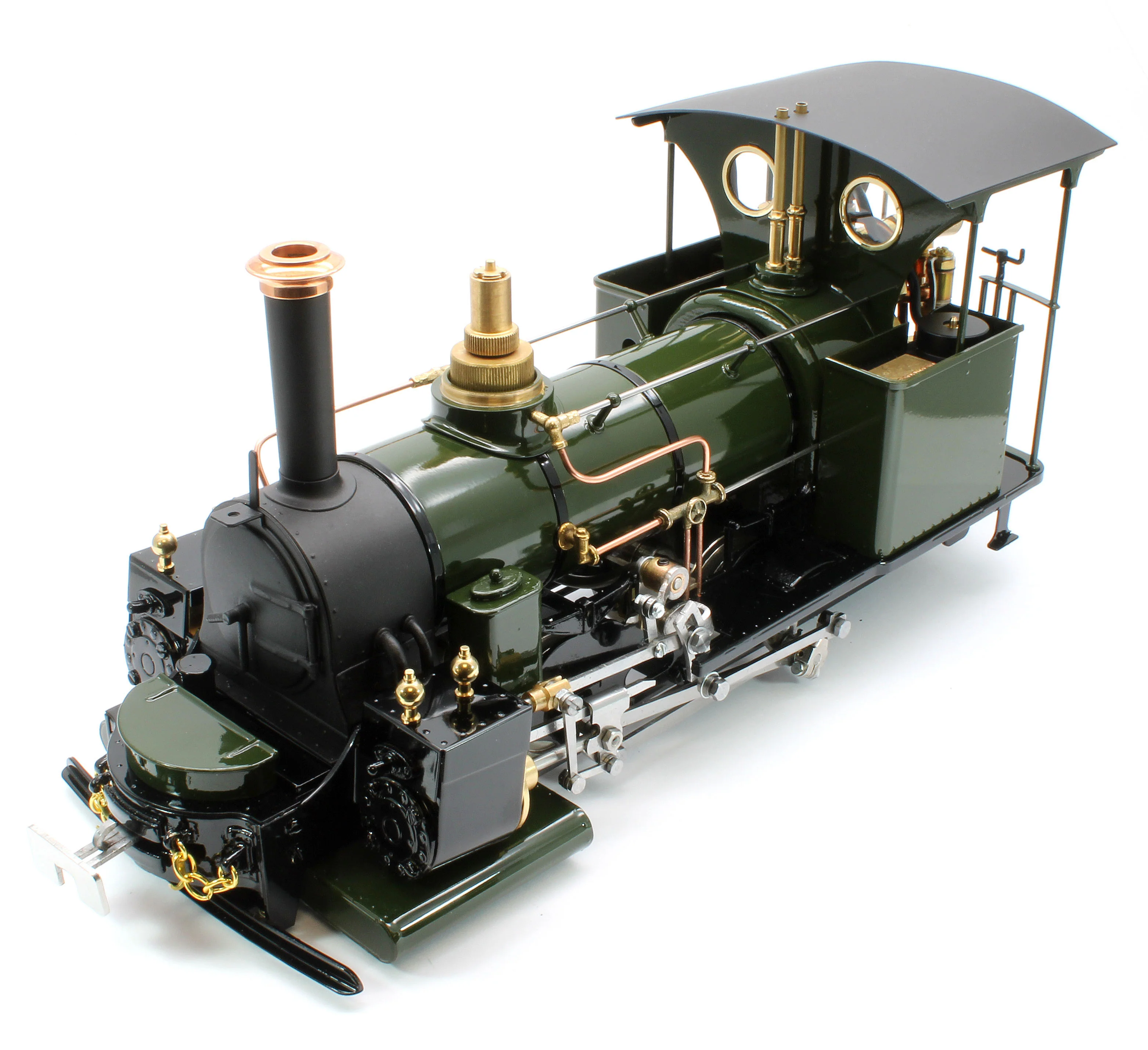 DAC-BRONZEGREEN-NI Class A 0-4-0 'Darjeeling' Deep Bronze Green (Radio Control, Uninsulated Wheels) Steam Locomotive - Image 9