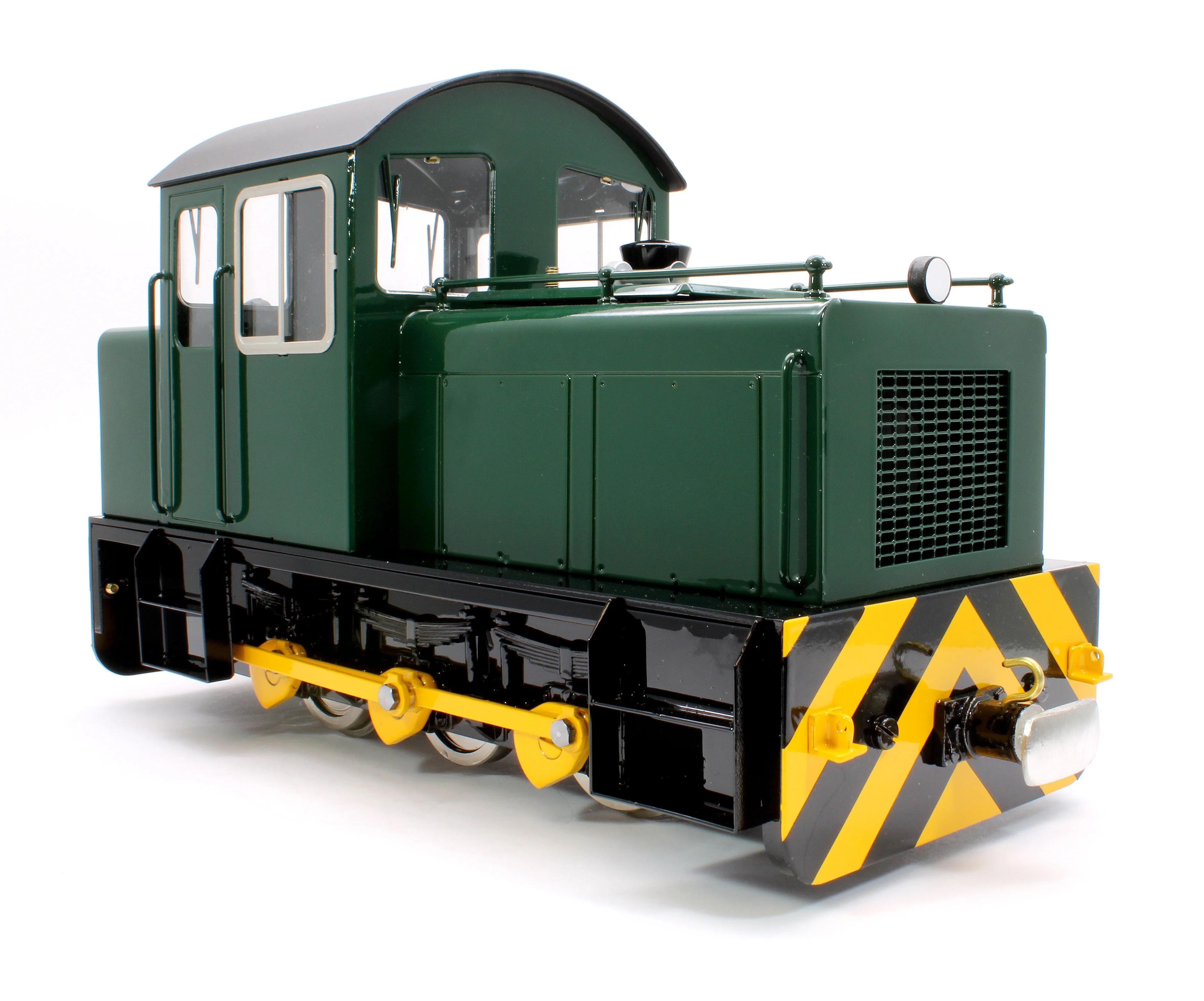 HC-BRUNGREEN-I 0-6-0 'Harlech Castle MK.1' Deep Brunswick Green (Radio Control, Insulated Wheels) Diesel Locomotive - Image 4