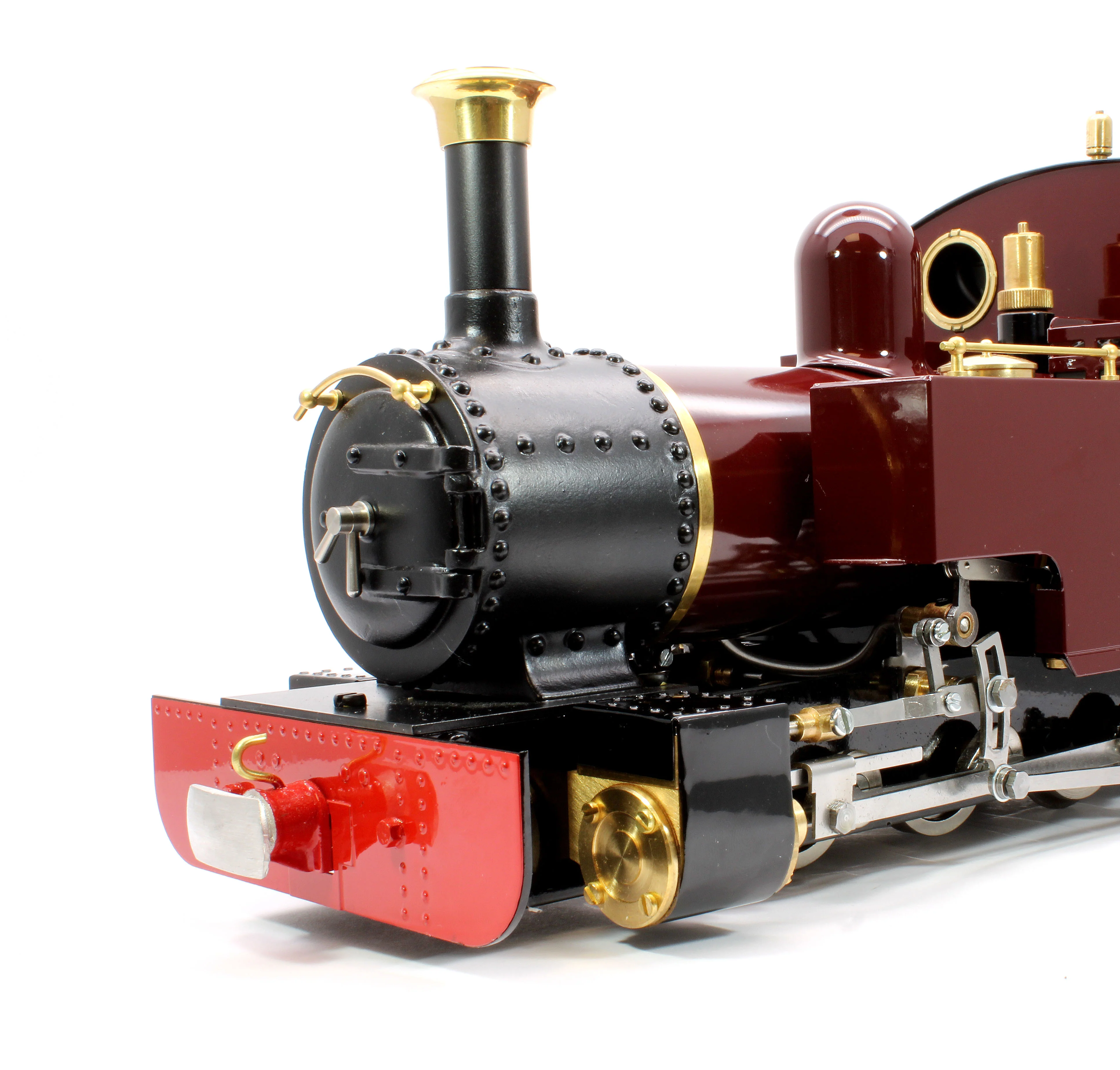 LARC-MAROON-NI 0-6-0 'Lady Anne' Fairlie Engine Maroon (Radio Control, Uninsulated Wheels) Steam Locomotive - Image 8