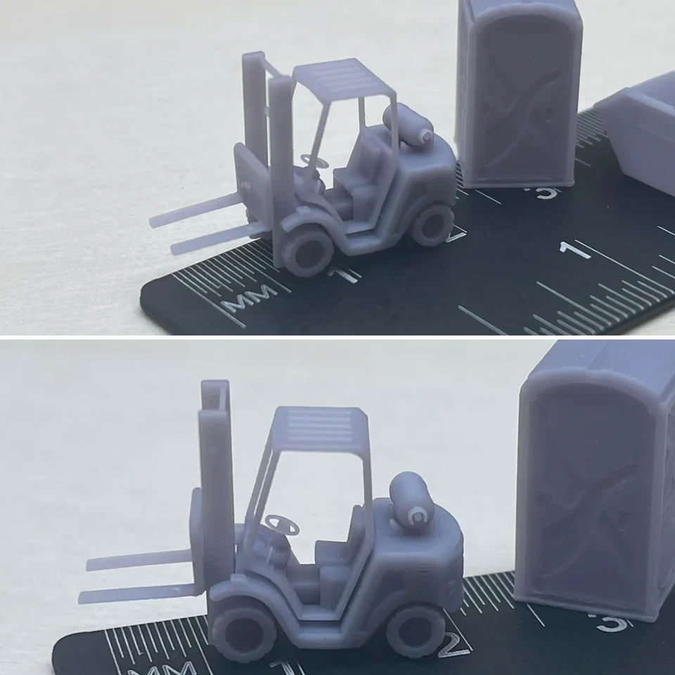 RRM078 N Gauge Forklift (Single Pack) - Unpainted Model Kit - Image 2