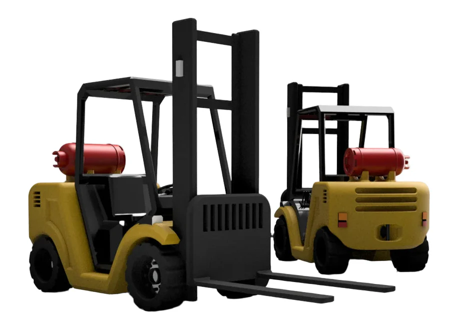RRM080 O Gauge Forklift (Single Pack) - Unpainted Model Kit
