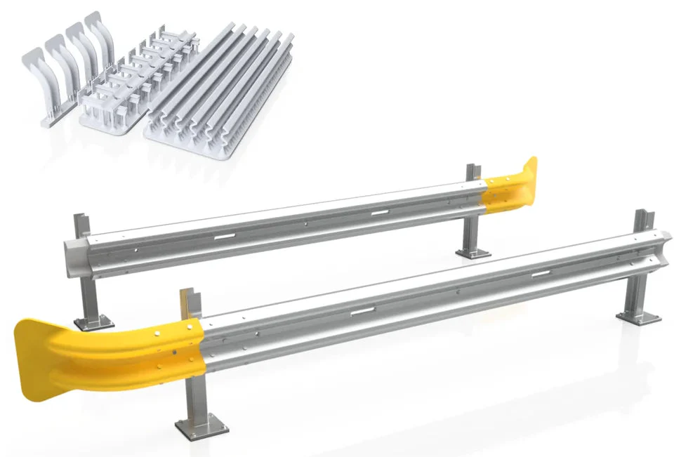 RRM134 OO Gauge Crash Barriers (28cm) (Single Pack) - Unpainted Model Kit